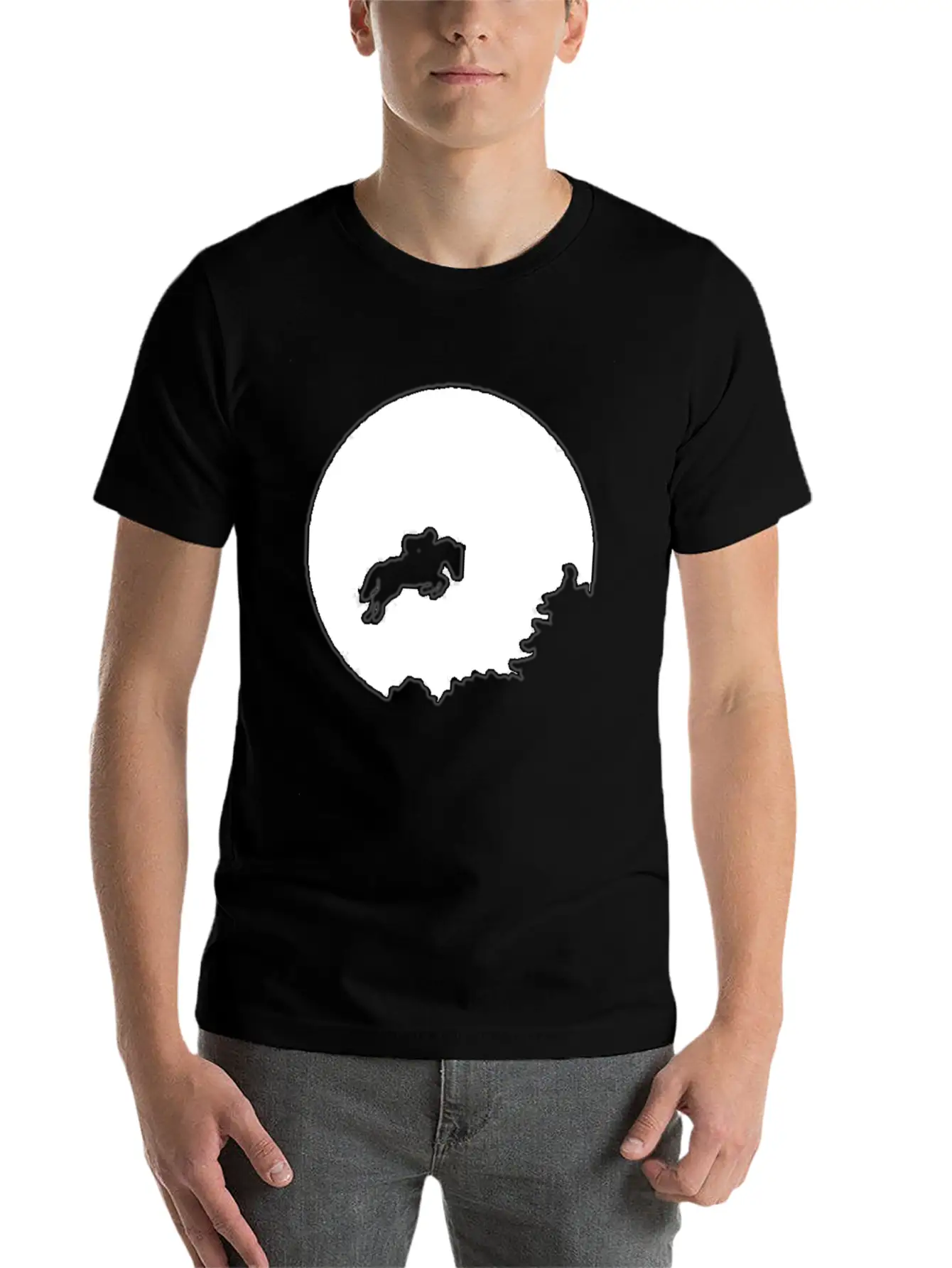 Horse Rider T Shirt Stylish Everyday T-Shirt – Unisex Basic Cotton Tee