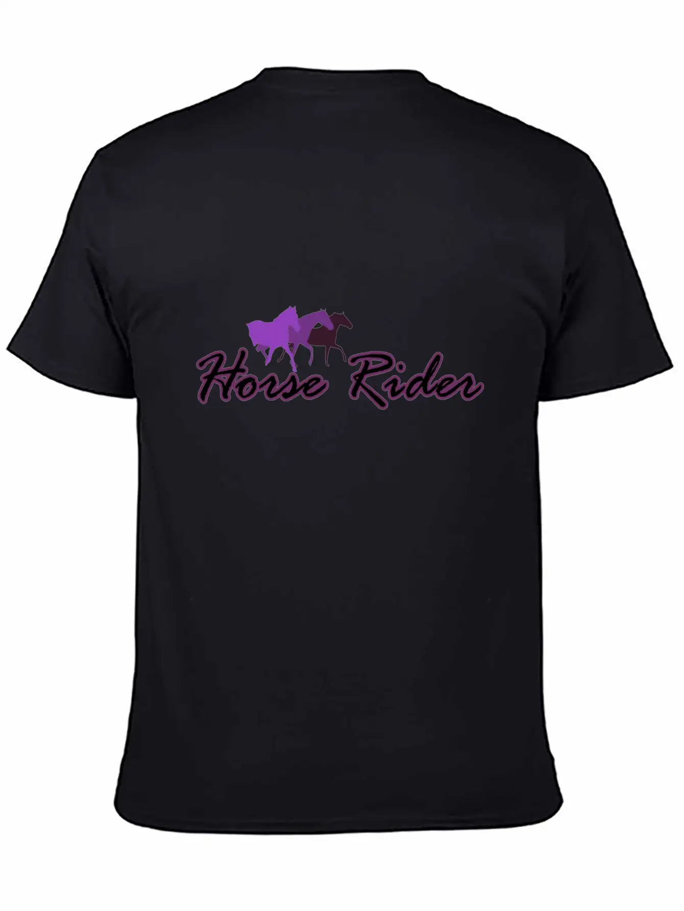 Horse Rider Unisex Short Sleeve Soft Cotton T-Shirt – Casual Everyday Wear