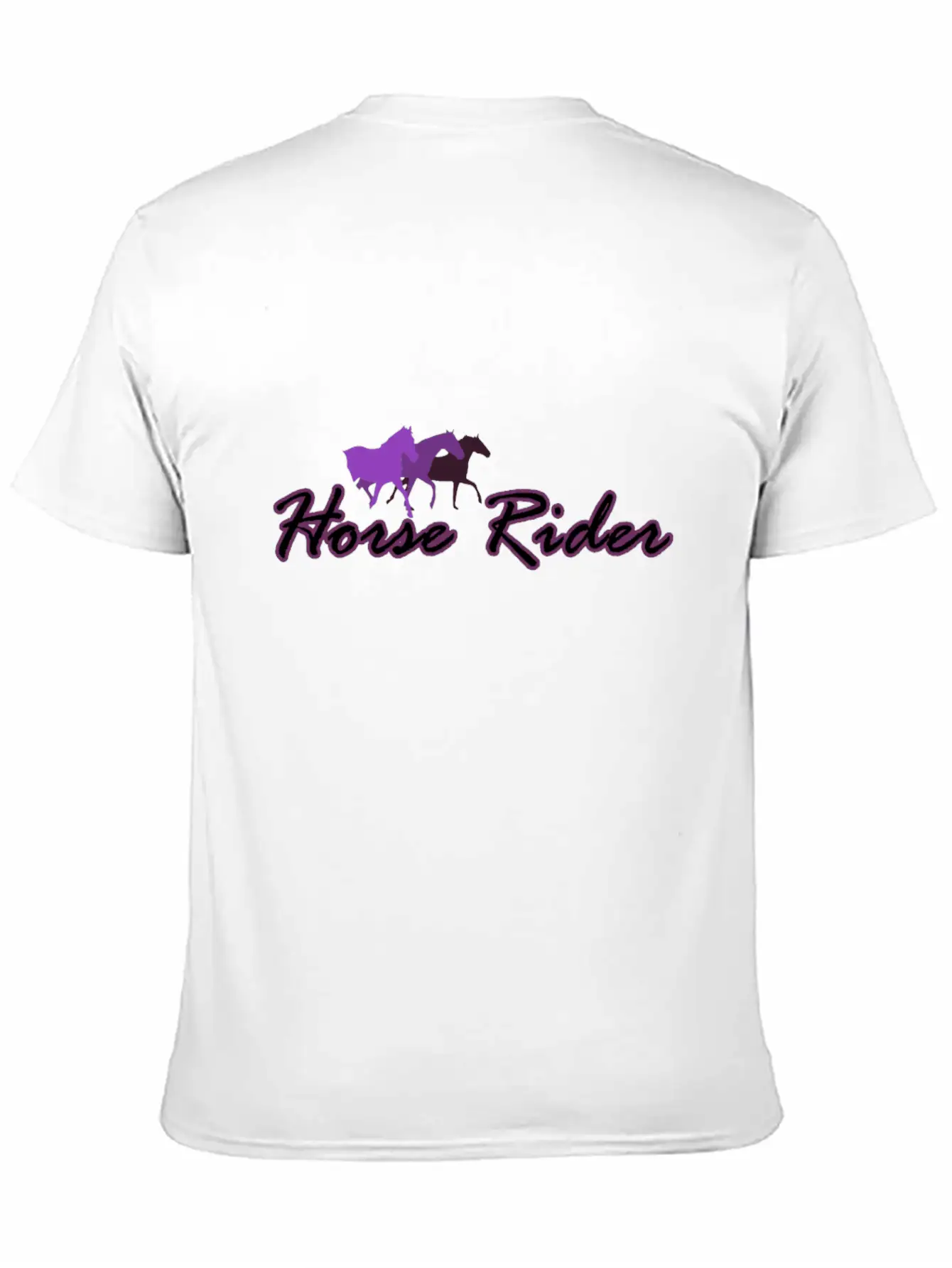 Horse Rider Unisex Short Sleeve Soft Cotton T-Shirt – Casual Everyday Wear