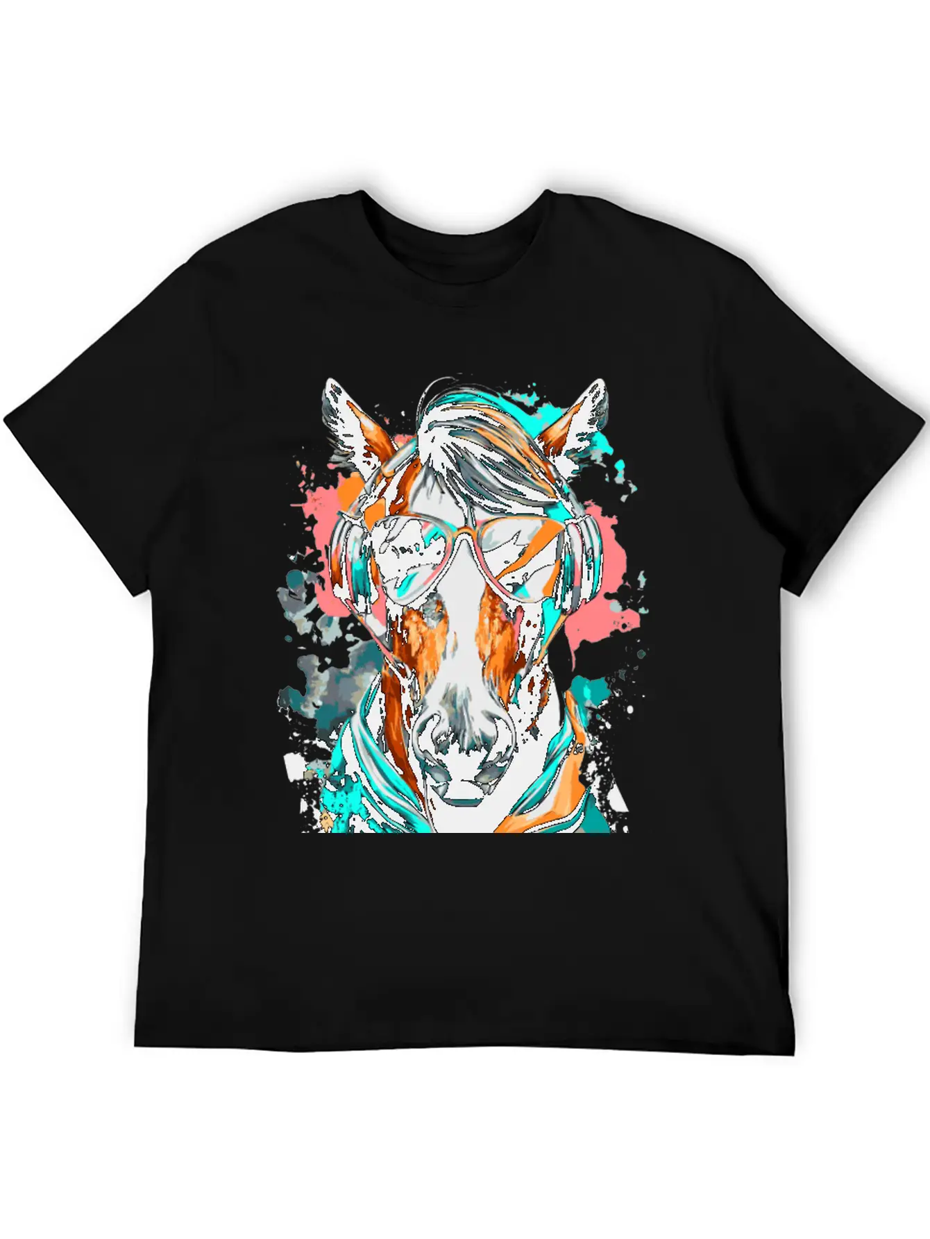 Horse Riding - Cute Horse Head - Equestrian Sports Unisex Casual T-Shirt – Clean Design For Daily Comfort