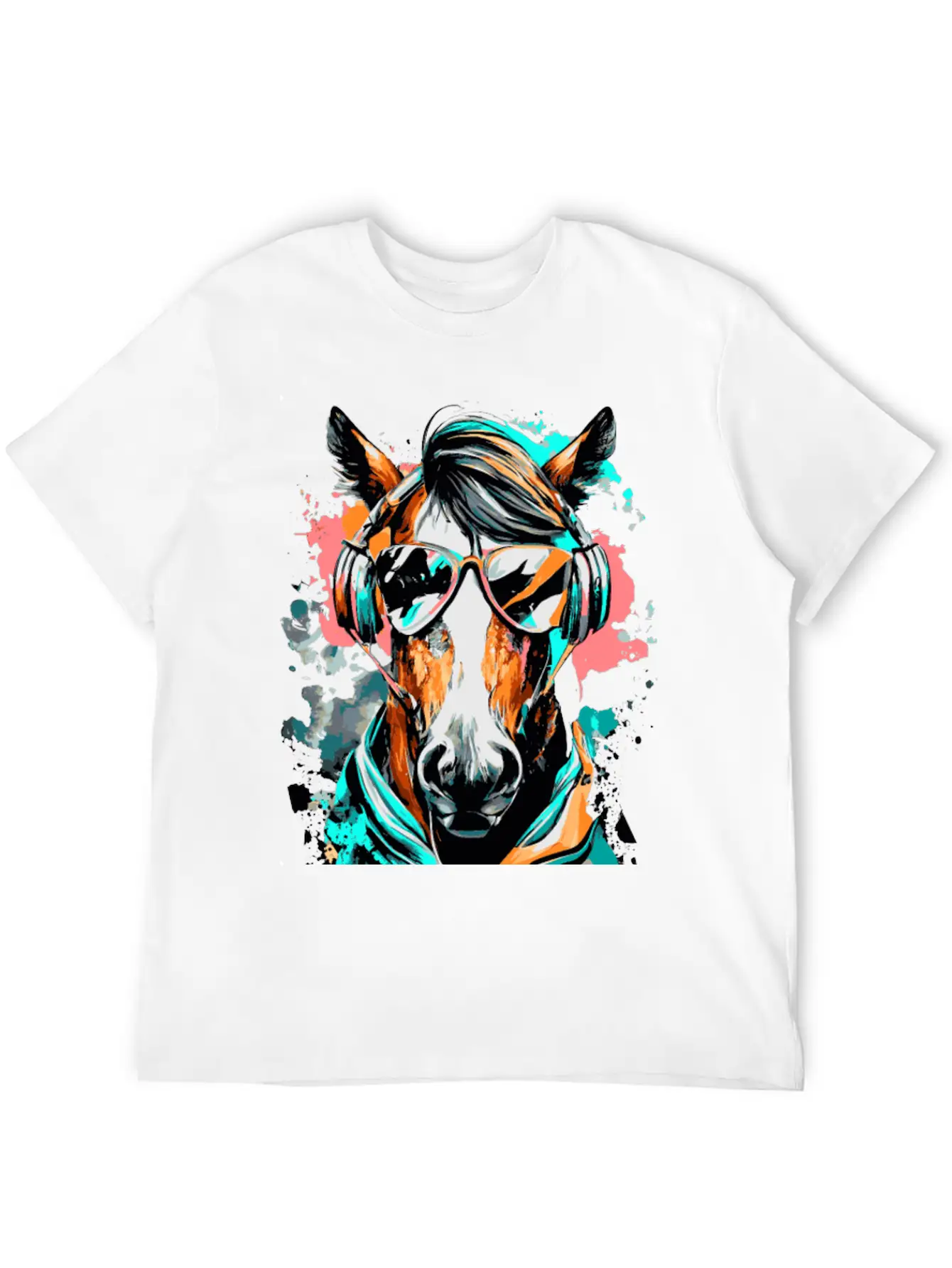 Horse Riding - Cute Horse Head - Equestrian Sports Unisex Casual T-Shirt – Clean Design For Daily Comfort