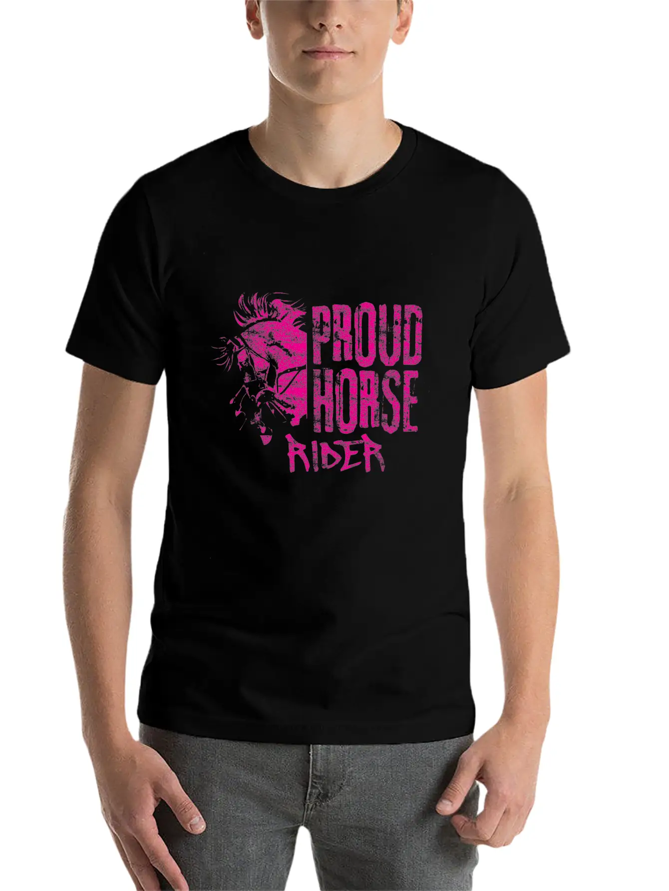 Horse Riding Gift Unisex Casual T-Shirt – Clean Design For Daily Comfort