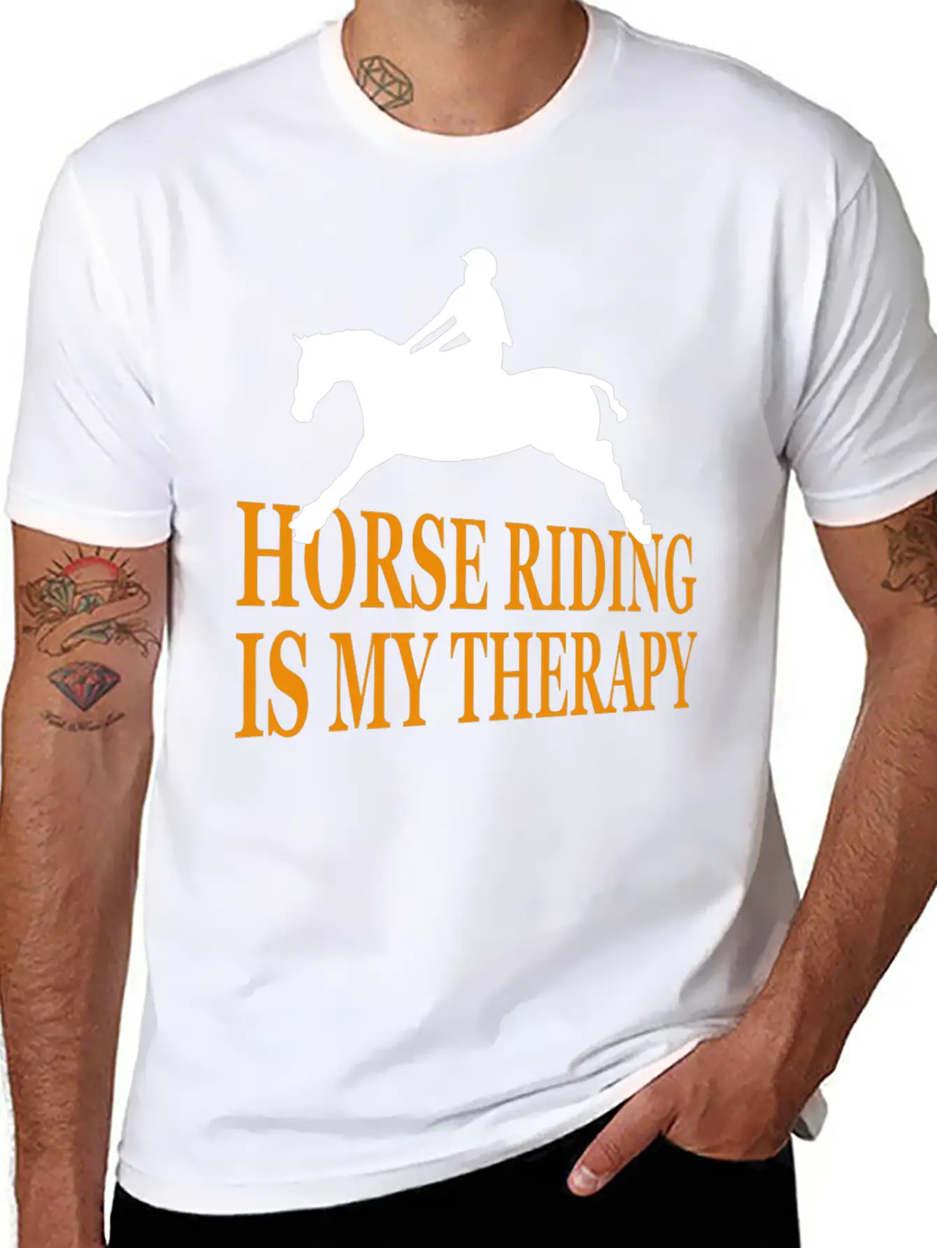 Horse, Riding, Horses Unisex Casual T-Shirt – Clean Design For Daily Comfort