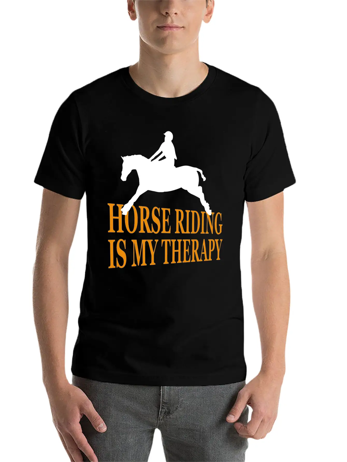 Horse, Riding, Horses Unisex Casual T-Shirt – Clean Design For Daily Comfort