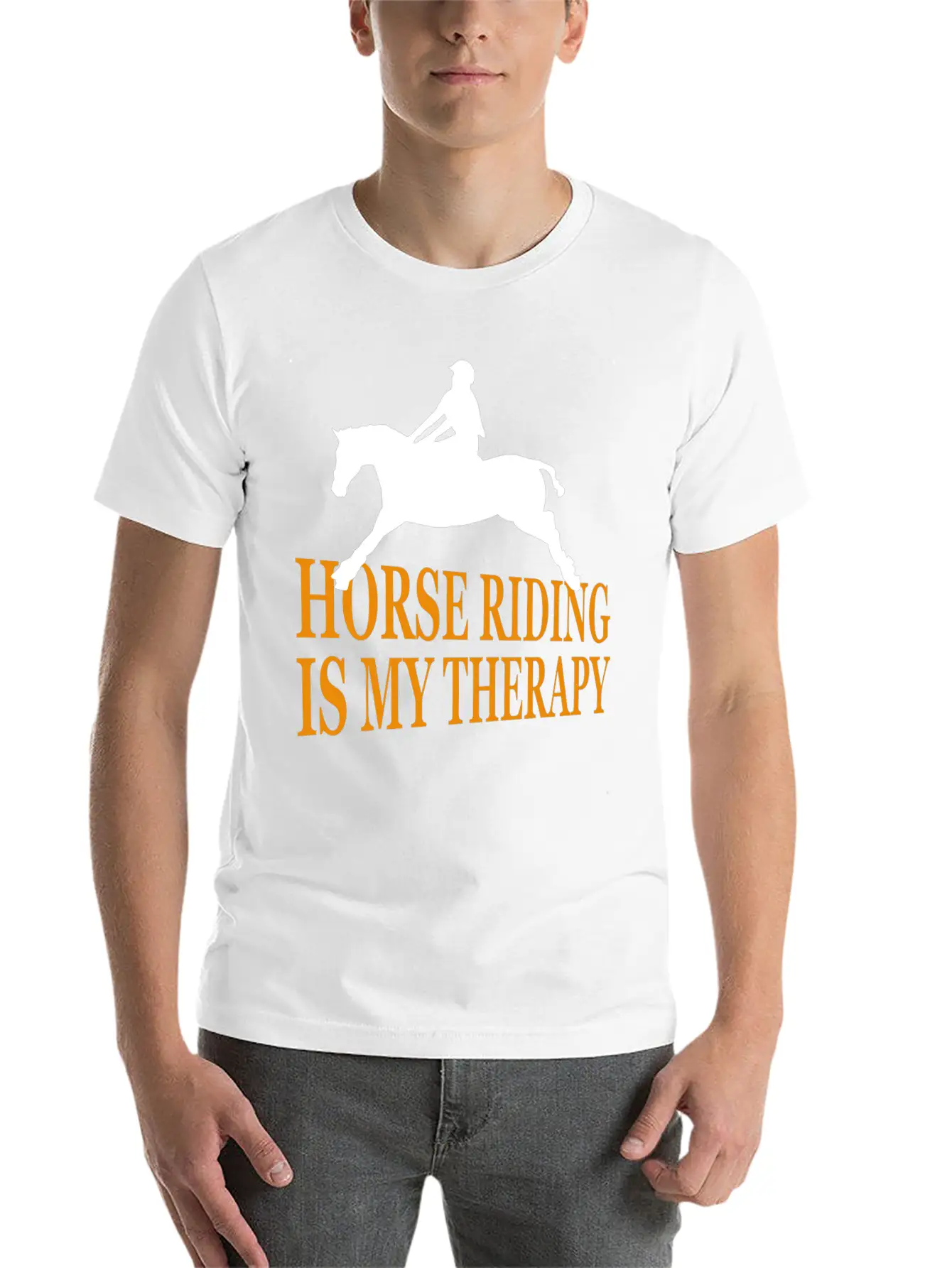 Horse, Riding, Horses Unisex Casual T-Shirt – Clean Design For Daily Comfort