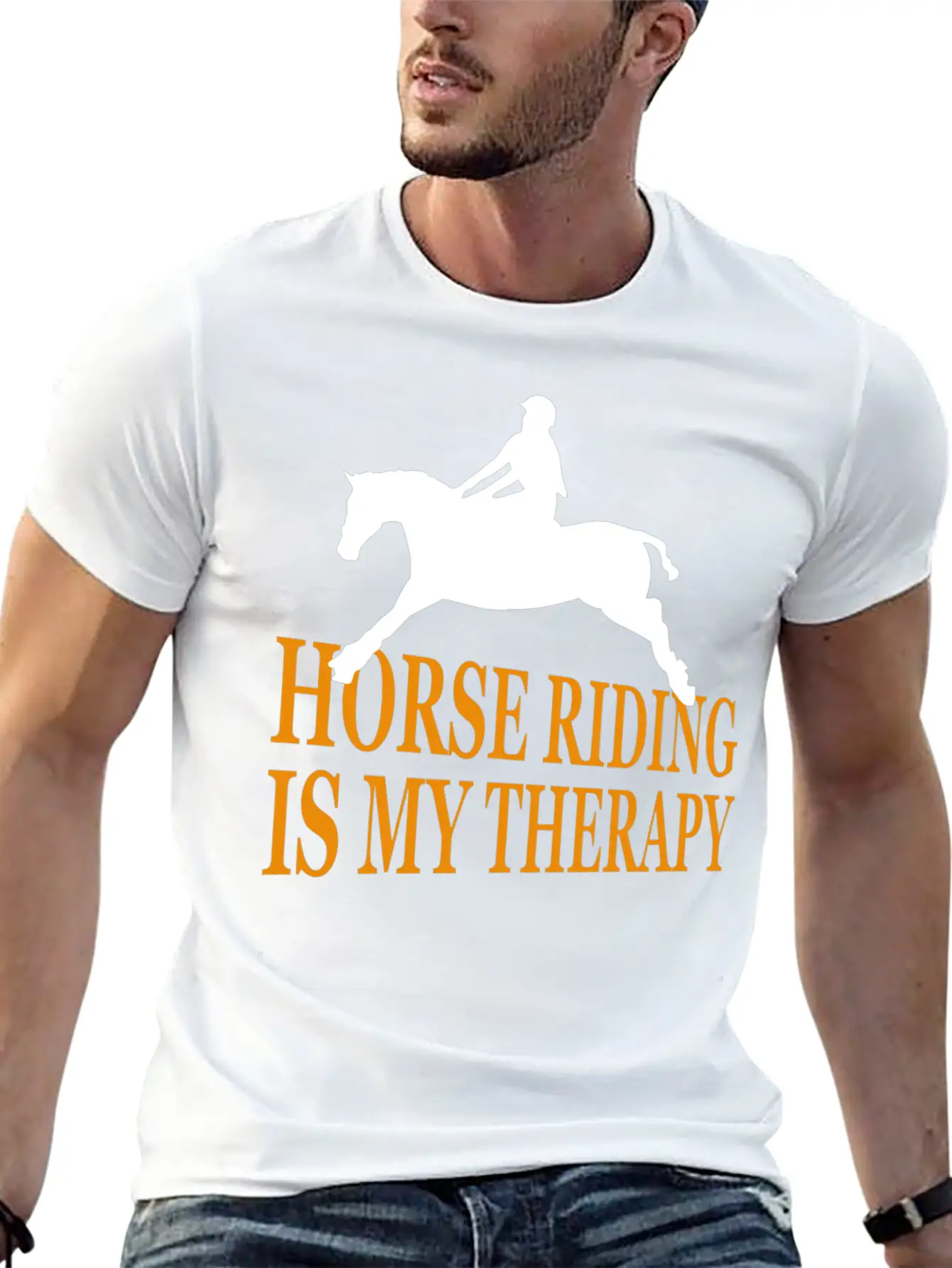 Horse, Riding, Horses Unisex Casual T-Shirt – Clean Design For Daily Comfort