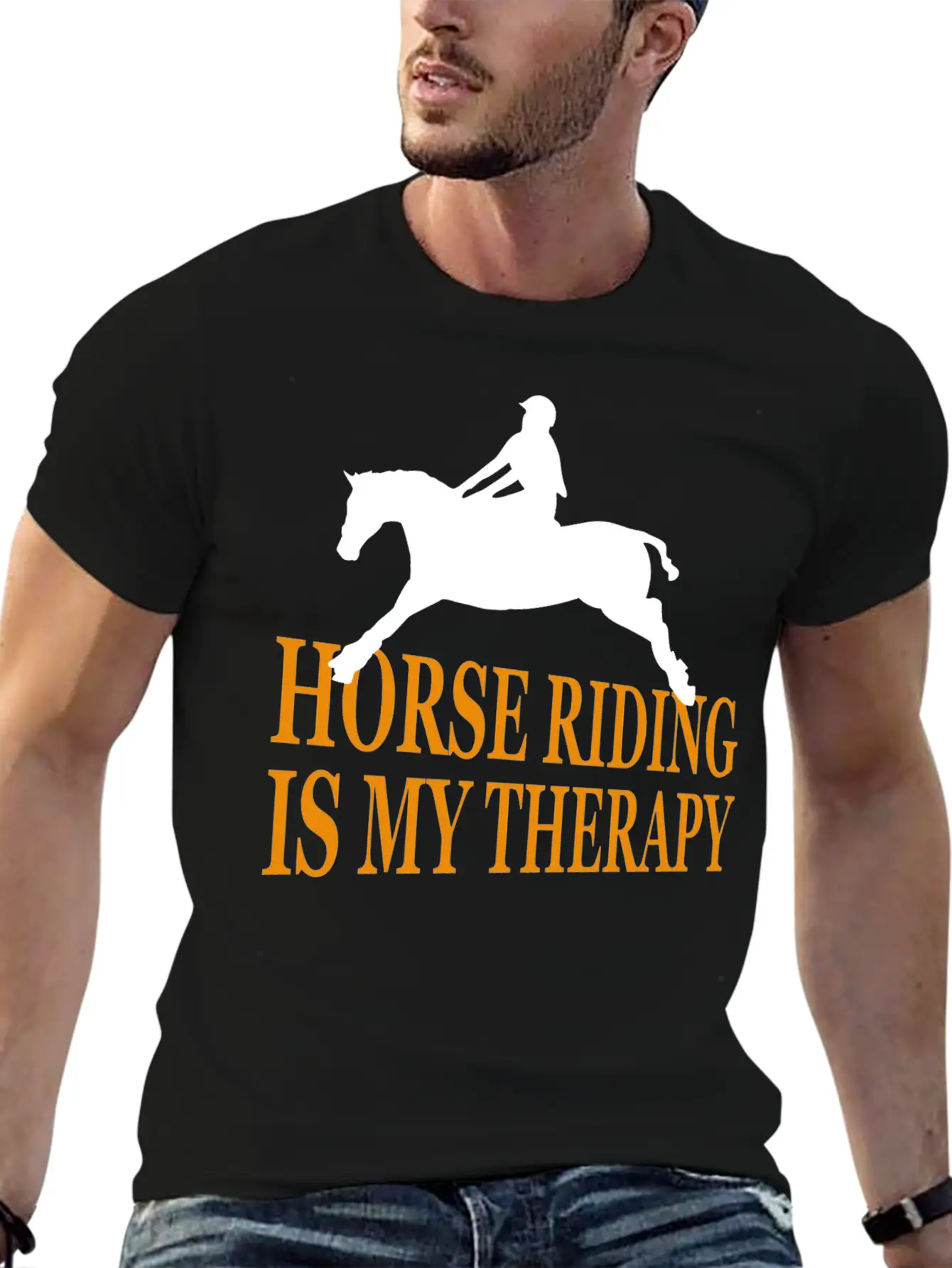 Horse, Riding, Horses Unisex Casual T-Shirt – Clean Design For Daily Comfort