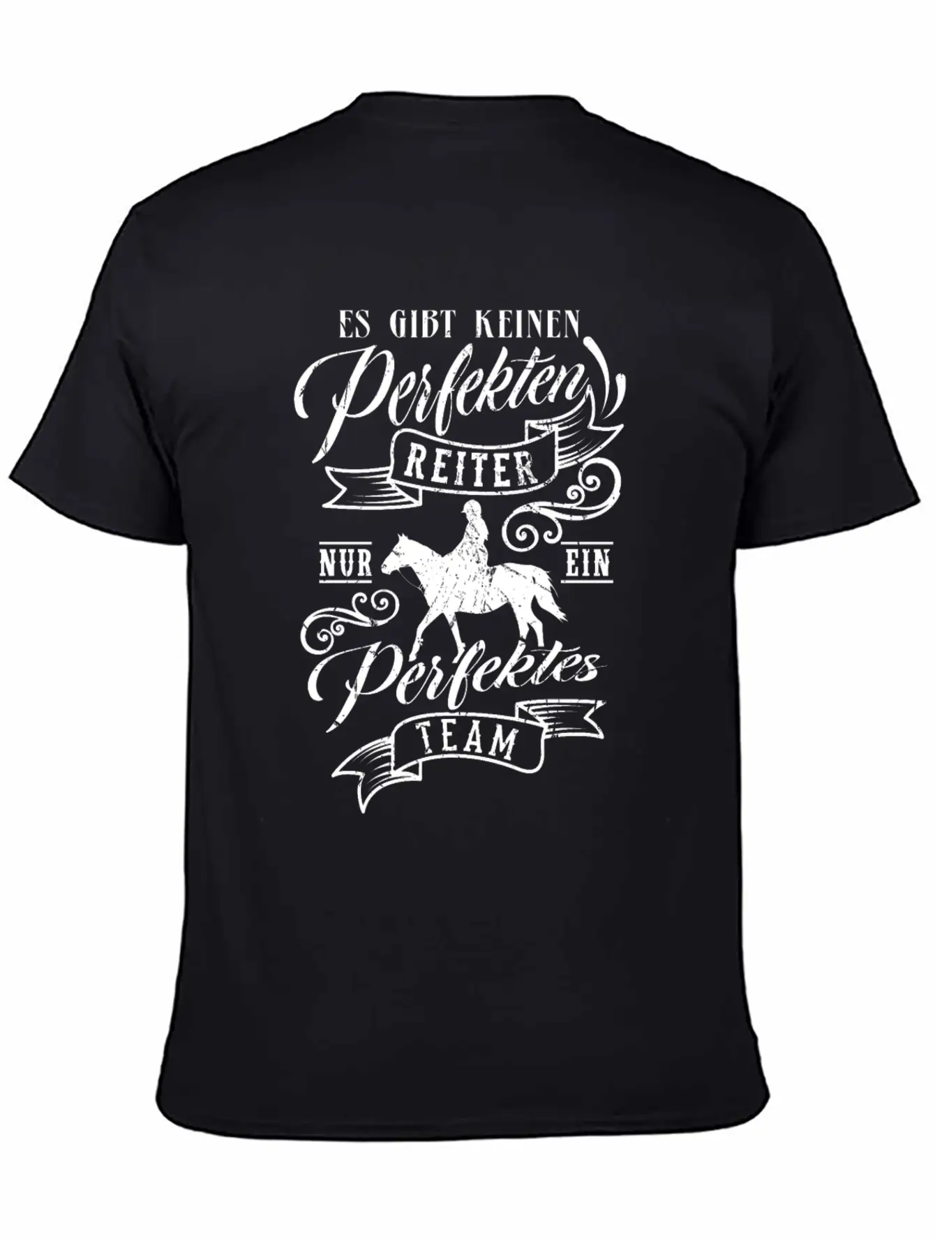 Horse Saying PERFECT TEAM Horse Girls Gift Comfortable Minimalist Graphic Tee – Summer Style Essential