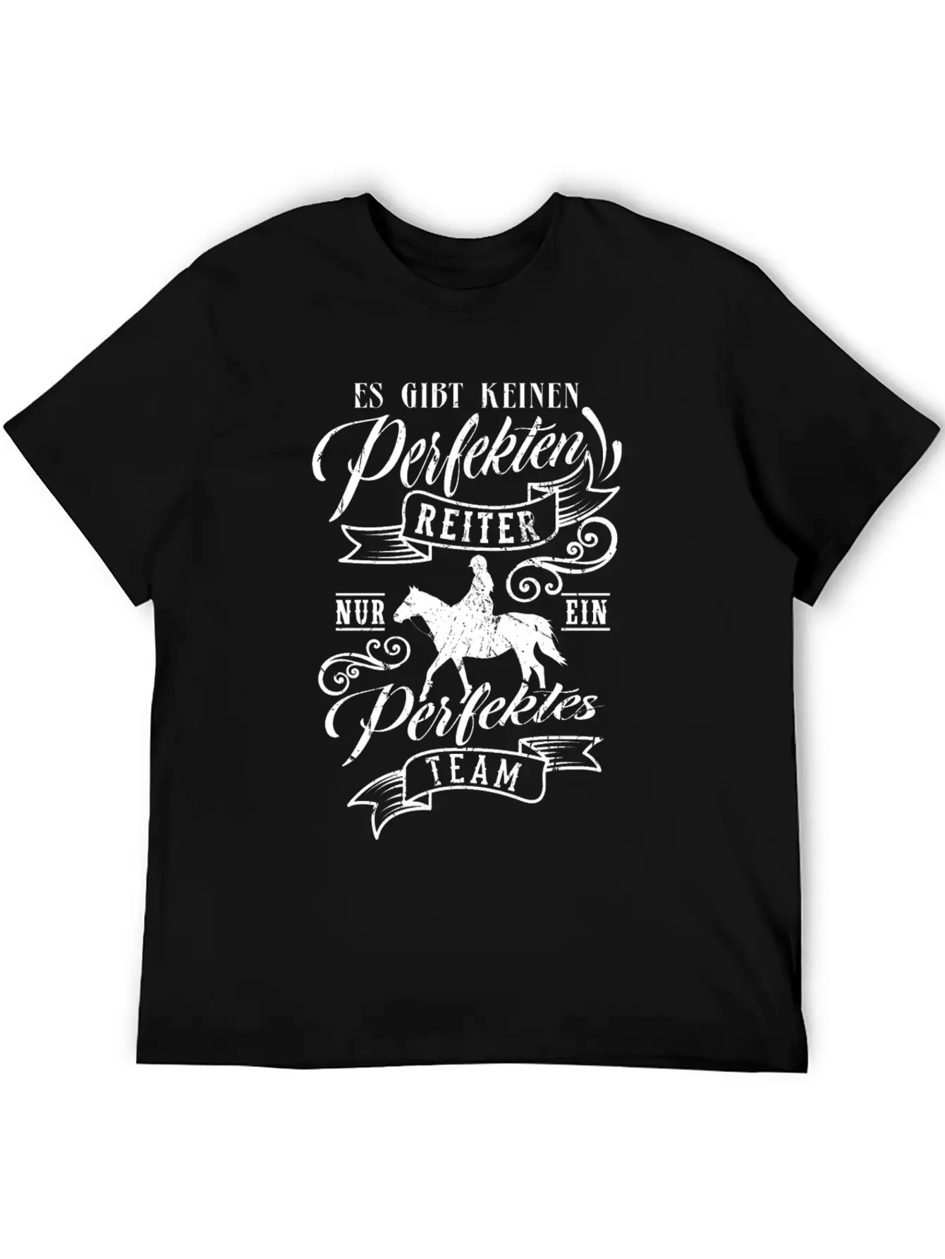 Horse Saying PERFECT TEAM Horse Girls Gift Comfortable Minimalist Graphic Tee – Summer Style Essential
