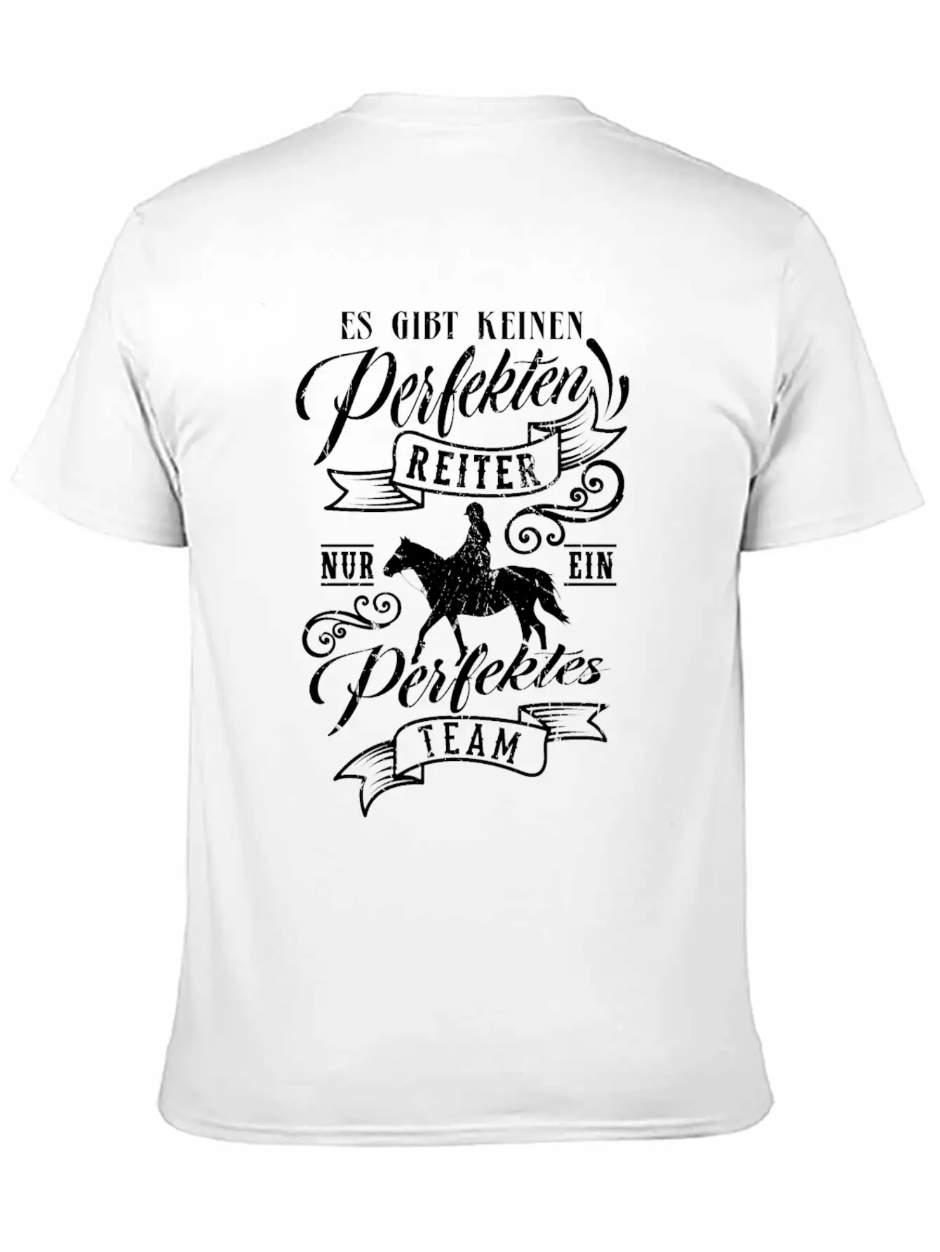 Horse Saying PERFECT TEAM Horse Girls Gift Comfortable Minimalist Graphic Tee – Summer Style Essential
