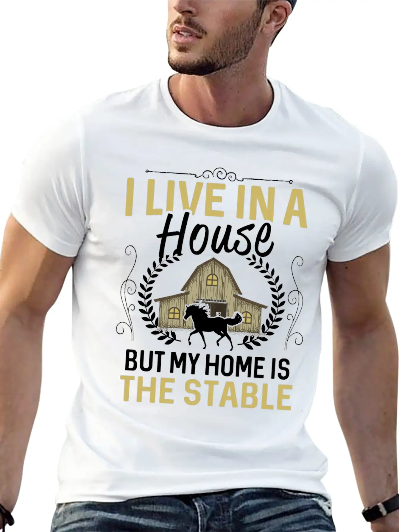 Horse Shirt - Horse Riding - Equestrian - Stable Stylish Everyday T-Shirt – Unisex Basic Cotton Tee