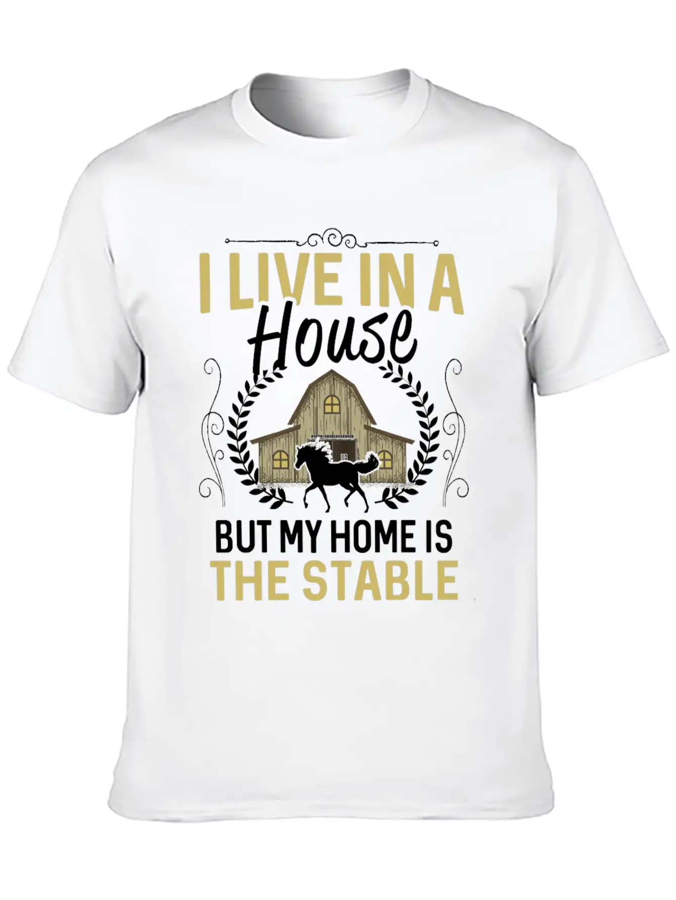 Horse Shirt - Horse Riding - Equestrian - Stable Stylish Everyday T-Shirt – Unisex Basic Cotton Tee