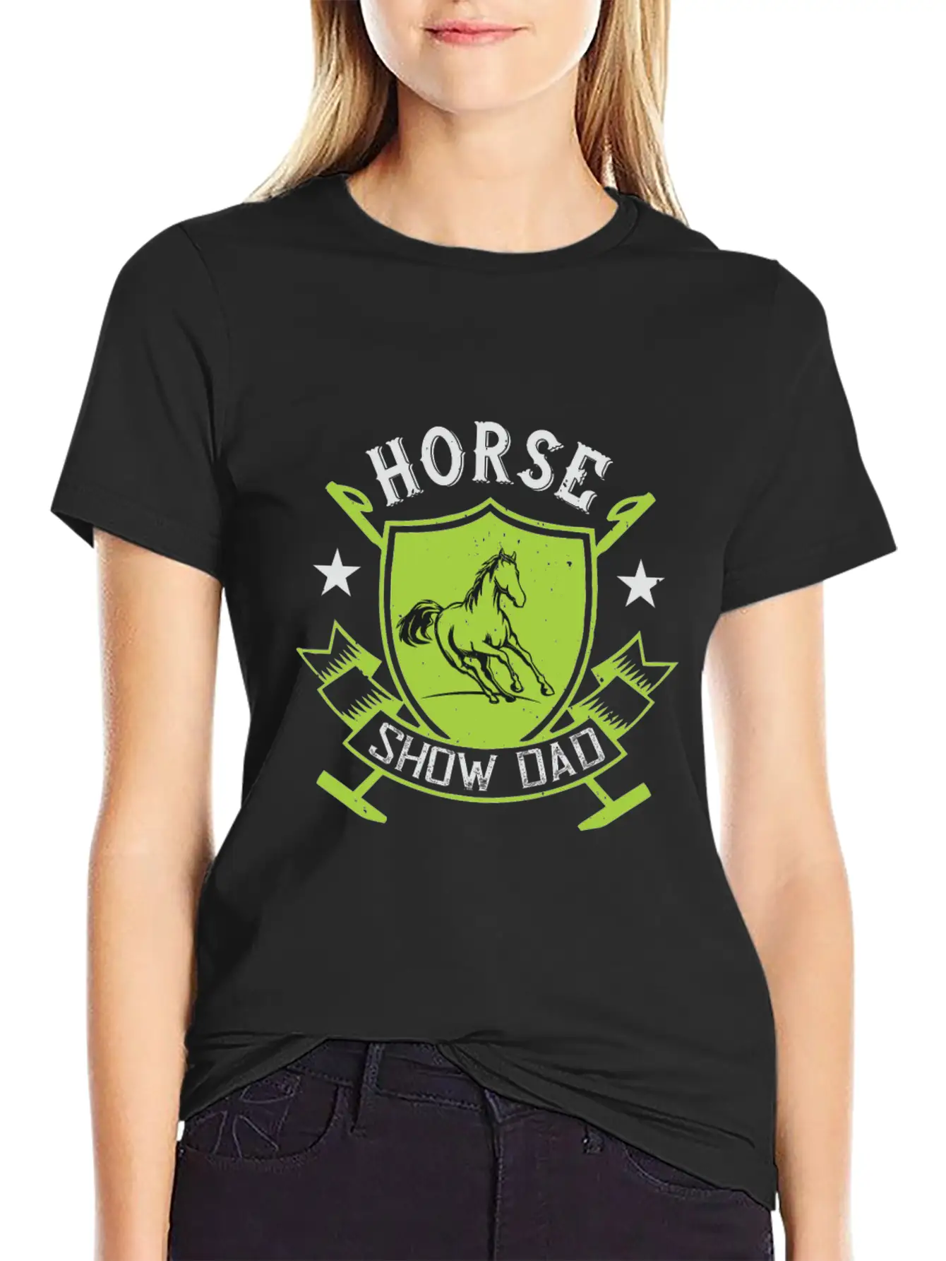 Horse Show Dad Stylish Everyday T-Shirt – Unisex Basic Cotton Tee