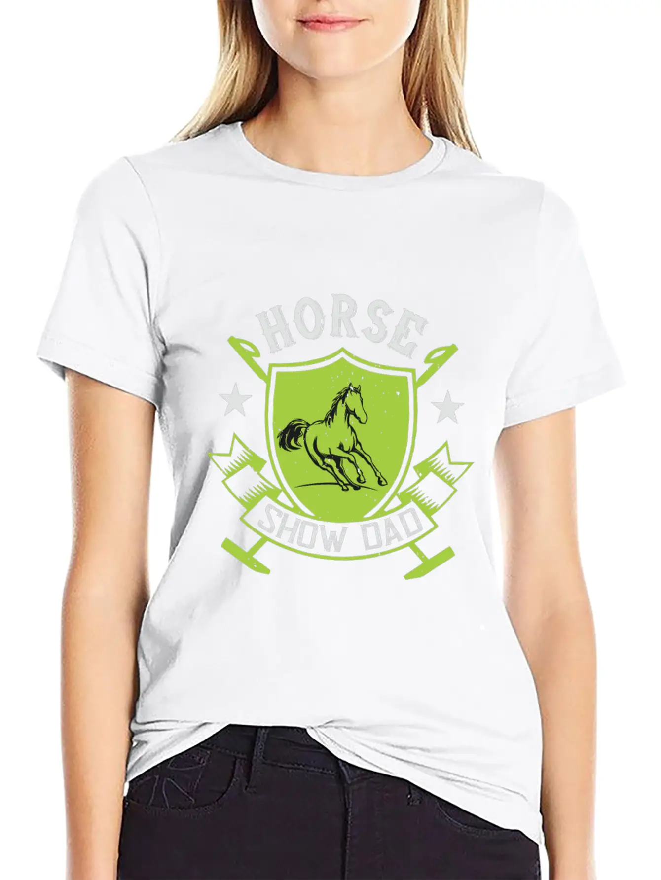 Horse Show Dad Stylish Everyday T-Shirt – Unisex Basic Cotton Tee