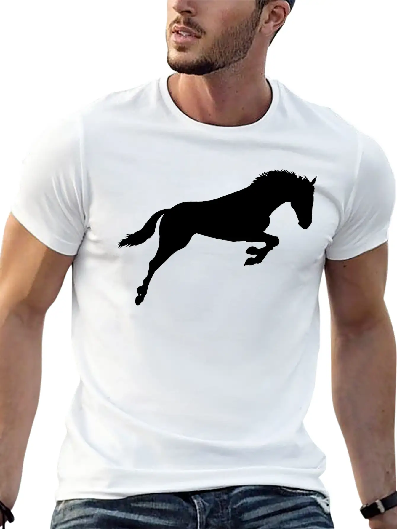 Horse Stylish Everyday T-Shirt – Unisex Basic Cotton Tee