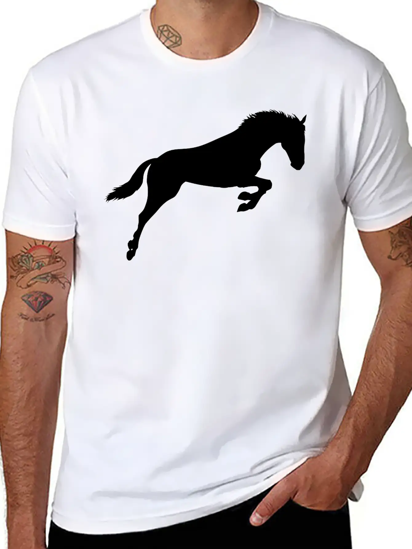 Horse Stylish Everyday T-Shirt – Unisex Basic Cotton Tee