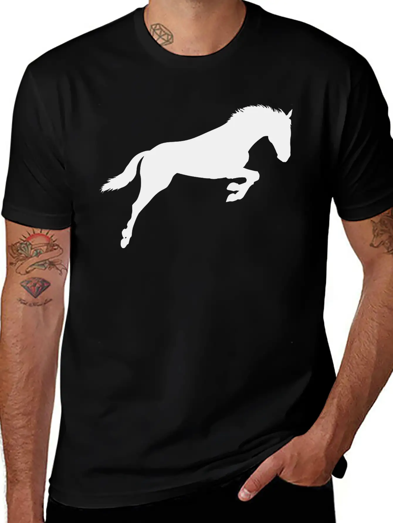 Horse Stylish Everyday T-Shirt – Unisex Basic Cotton Tee