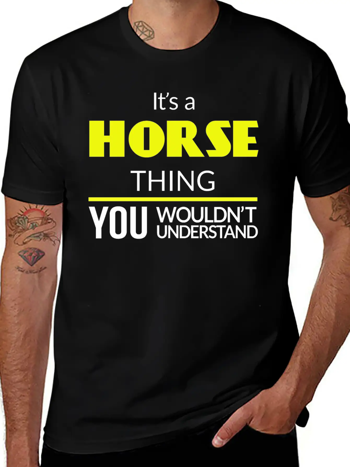 Horse Thing Essential Unisex Summer Tee – Soft Cotton Casual Fit