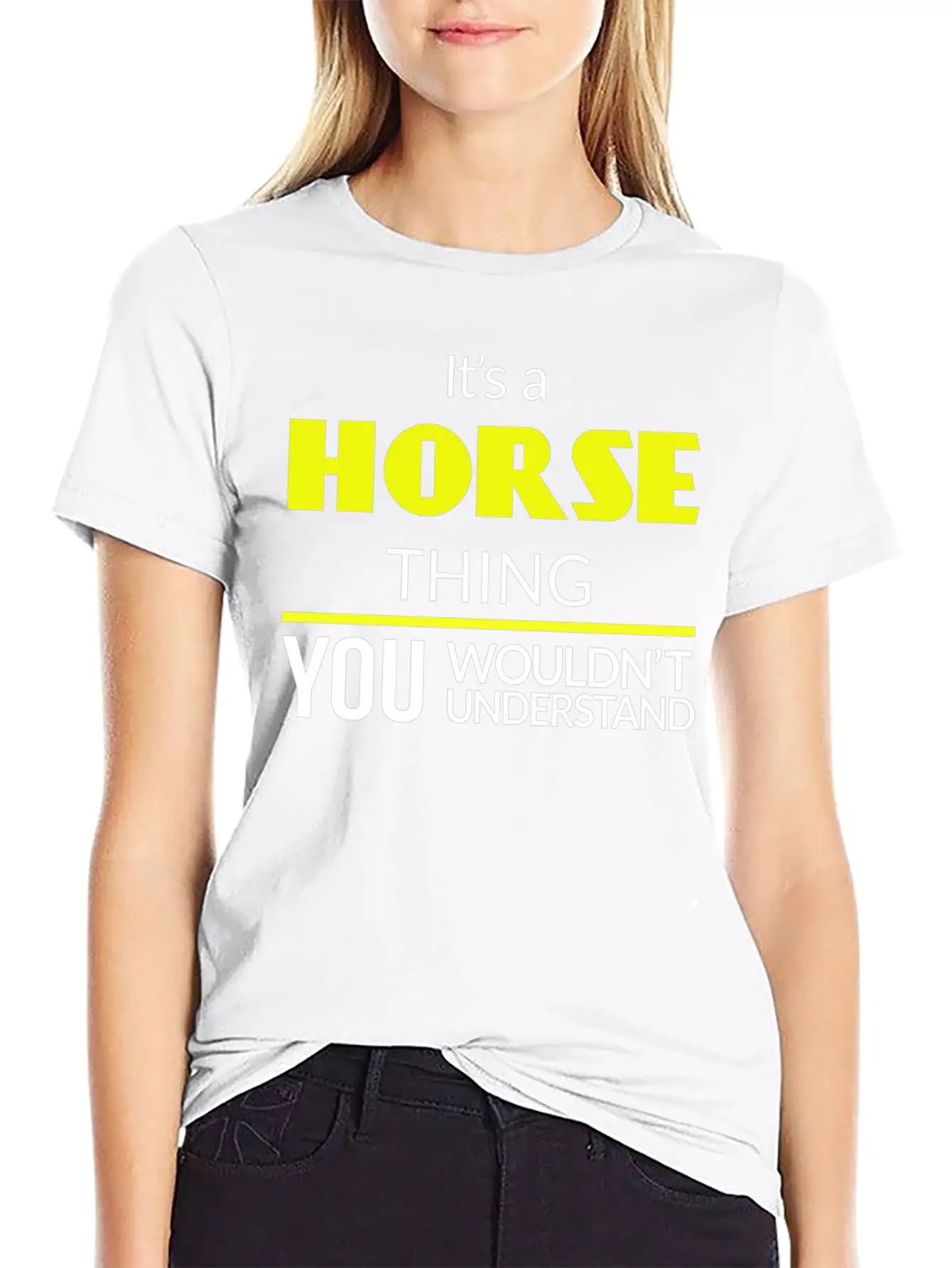 Horse Thing Essential Unisex Summer Tee – Soft Cotton Casual Fit
