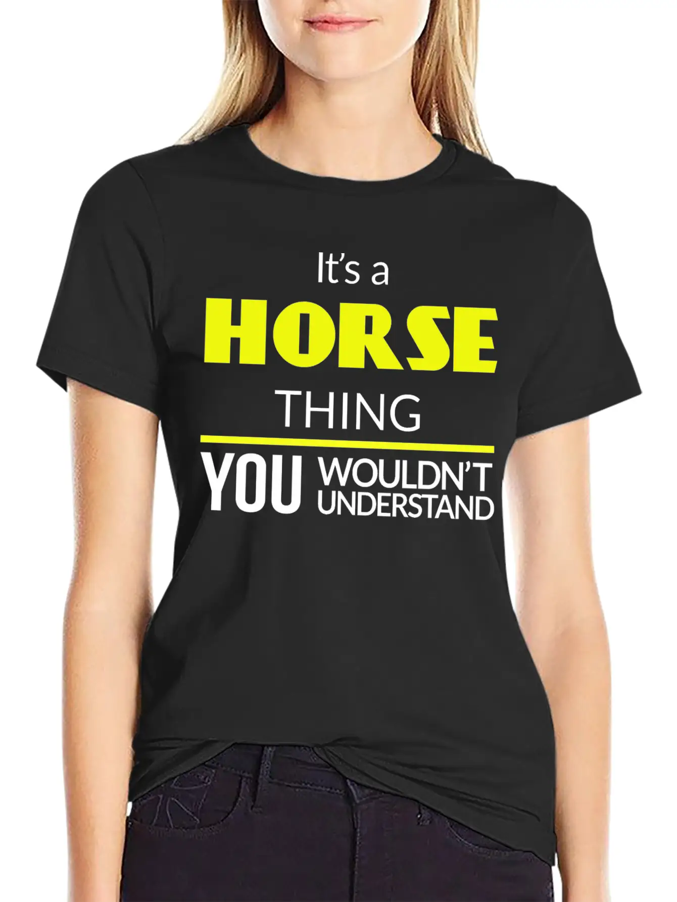 Horse Thing Essential Unisex Summer Tee – Soft Cotton Casual Fit