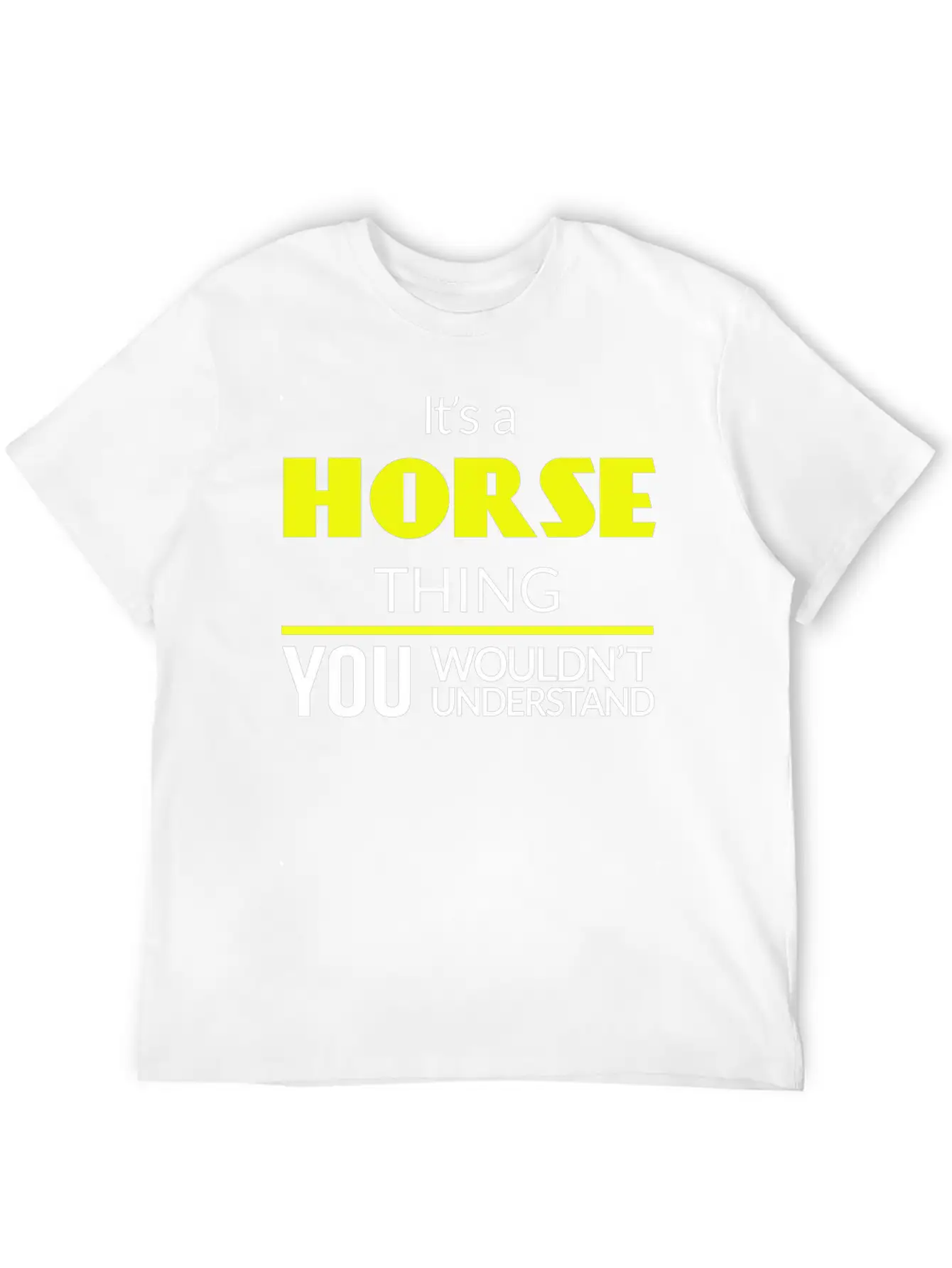 Horse Thing Essential Unisex Summer Tee – Soft Cotton Casual Fit