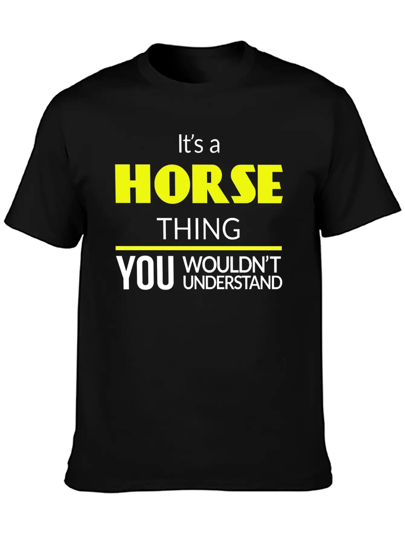 Horse Thing Essential Unisex Summer Tee – Soft Cotton Casual Fit