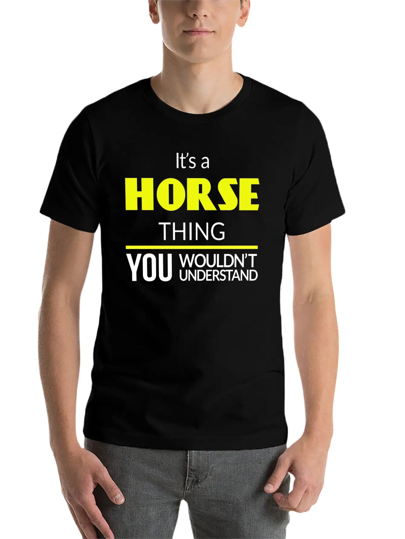Horse Thing Essential Unisex Summer Tee – Soft Cotton Casual Fit