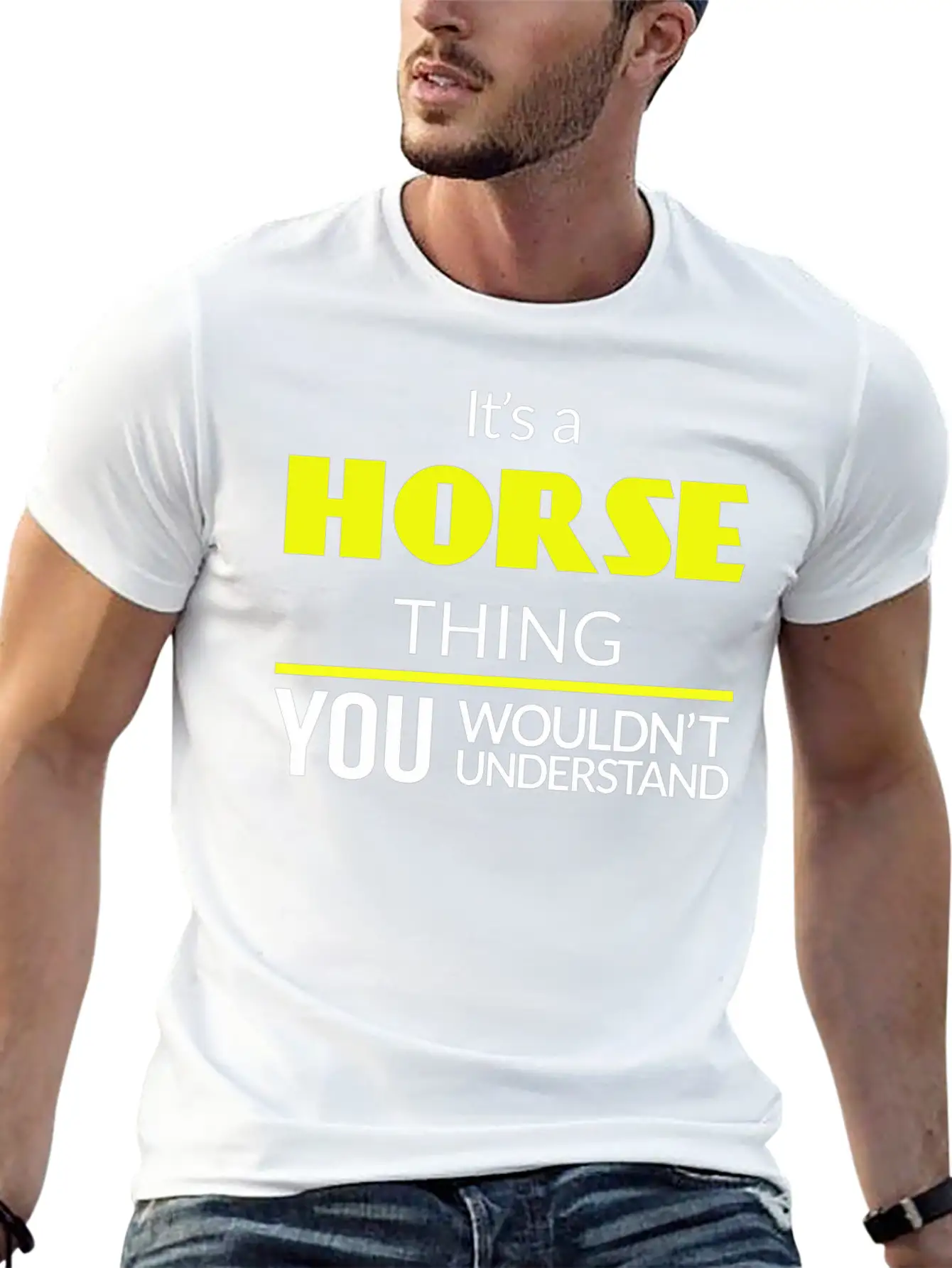 Horse Thing Essential Unisex Summer Tee – Soft Cotton Casual Fit