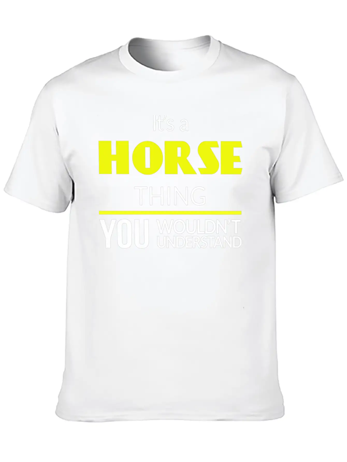 Horse Thing Essential Unisex Summer Tee – Soft Cotton Casual Fit