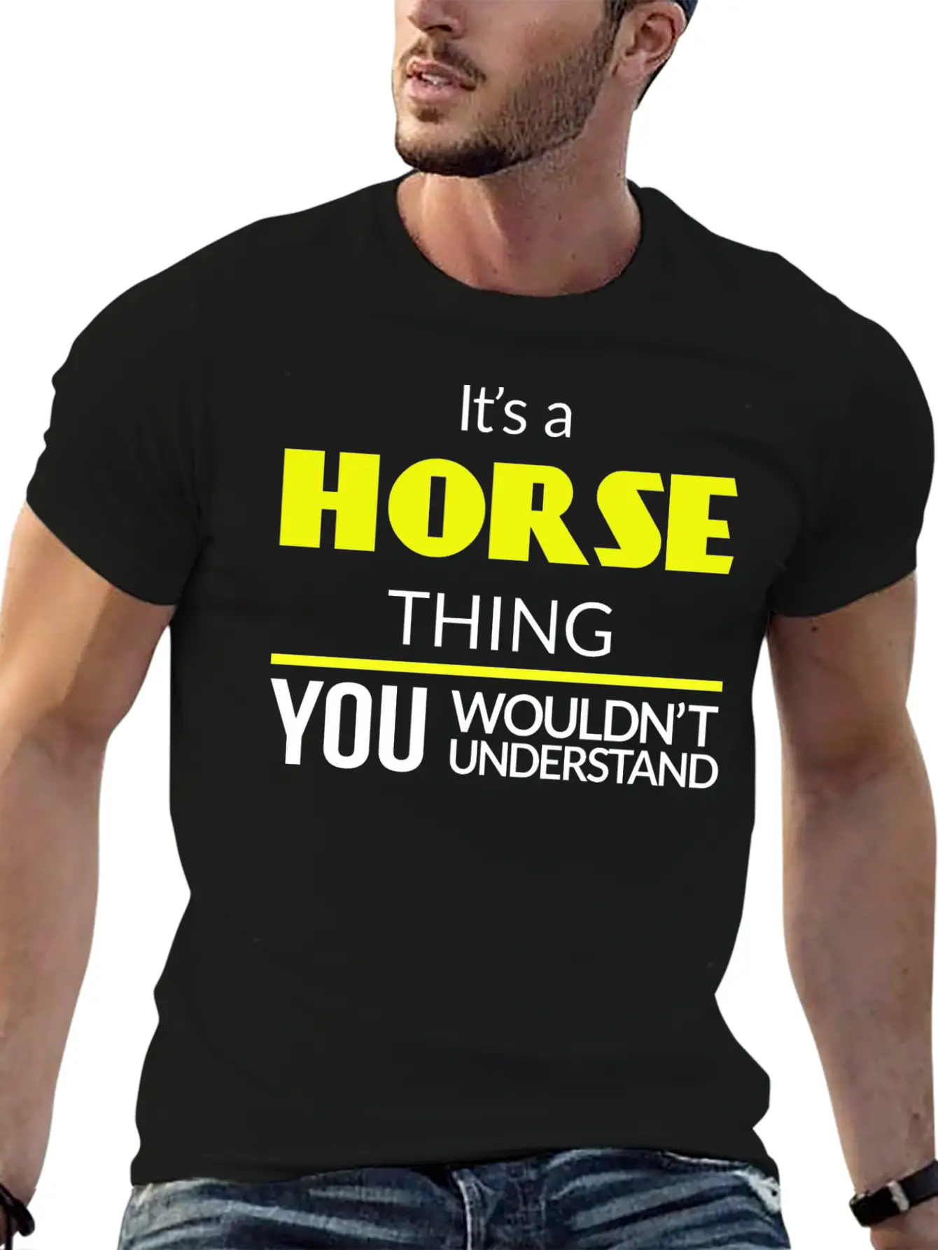 Horse Thing Essential Unisex Summer Tee – Soft Cotton Casual Fit