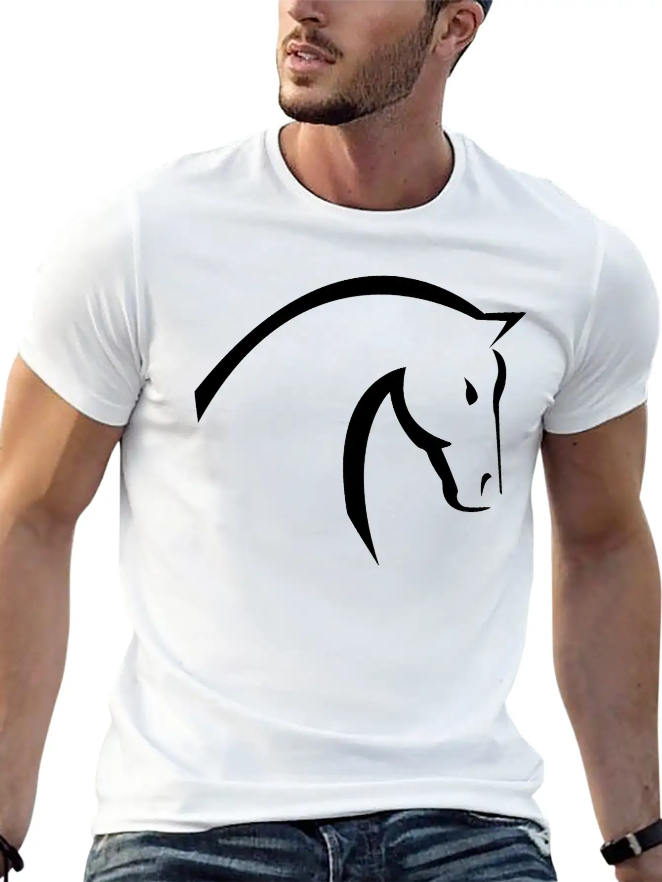 Horse Unisex Casual T-Shirt – Clean Design For Daily Comfort