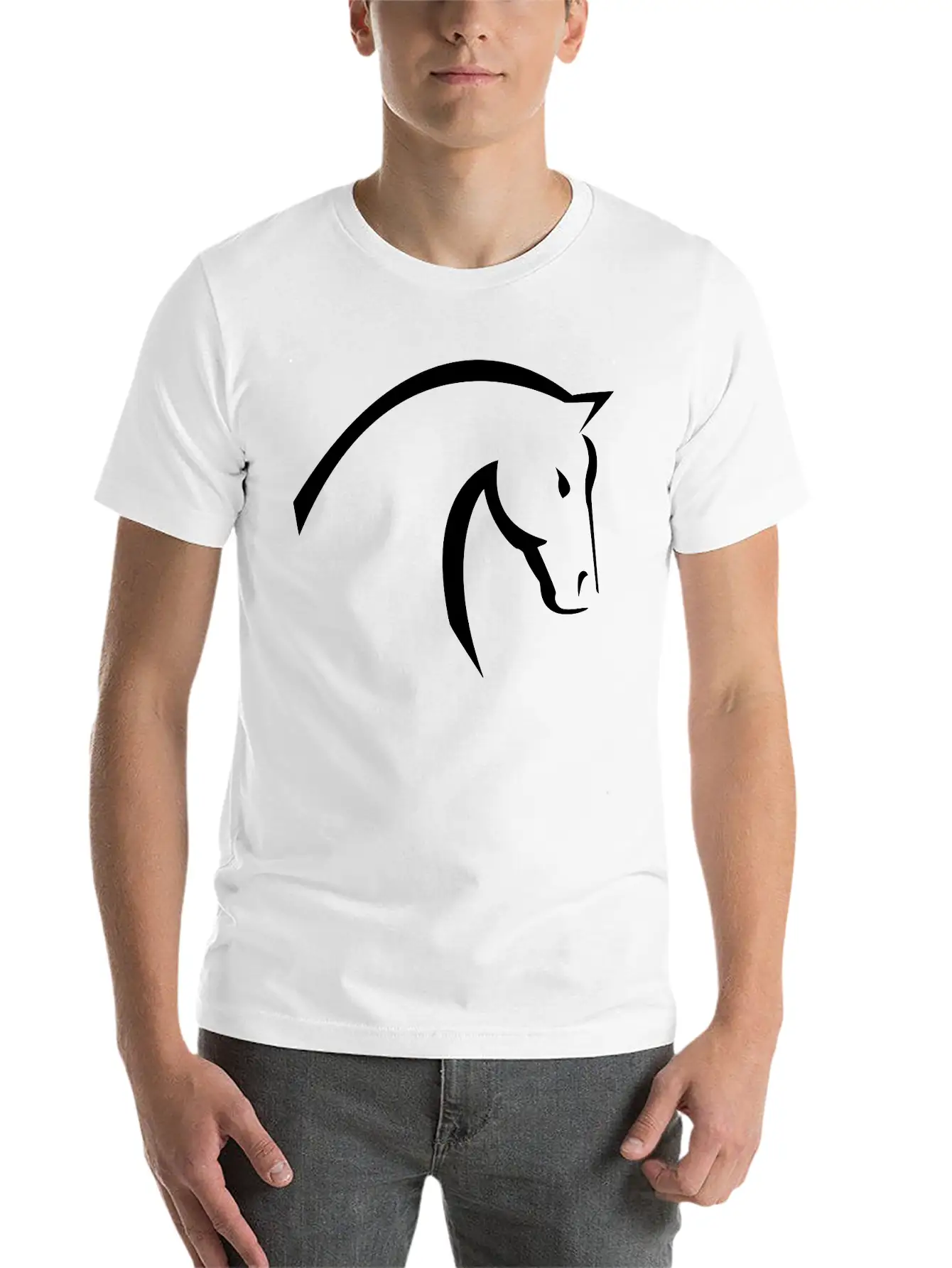 Horse Unisex Casual T-Shirt – Clean Design For Daily Comfort