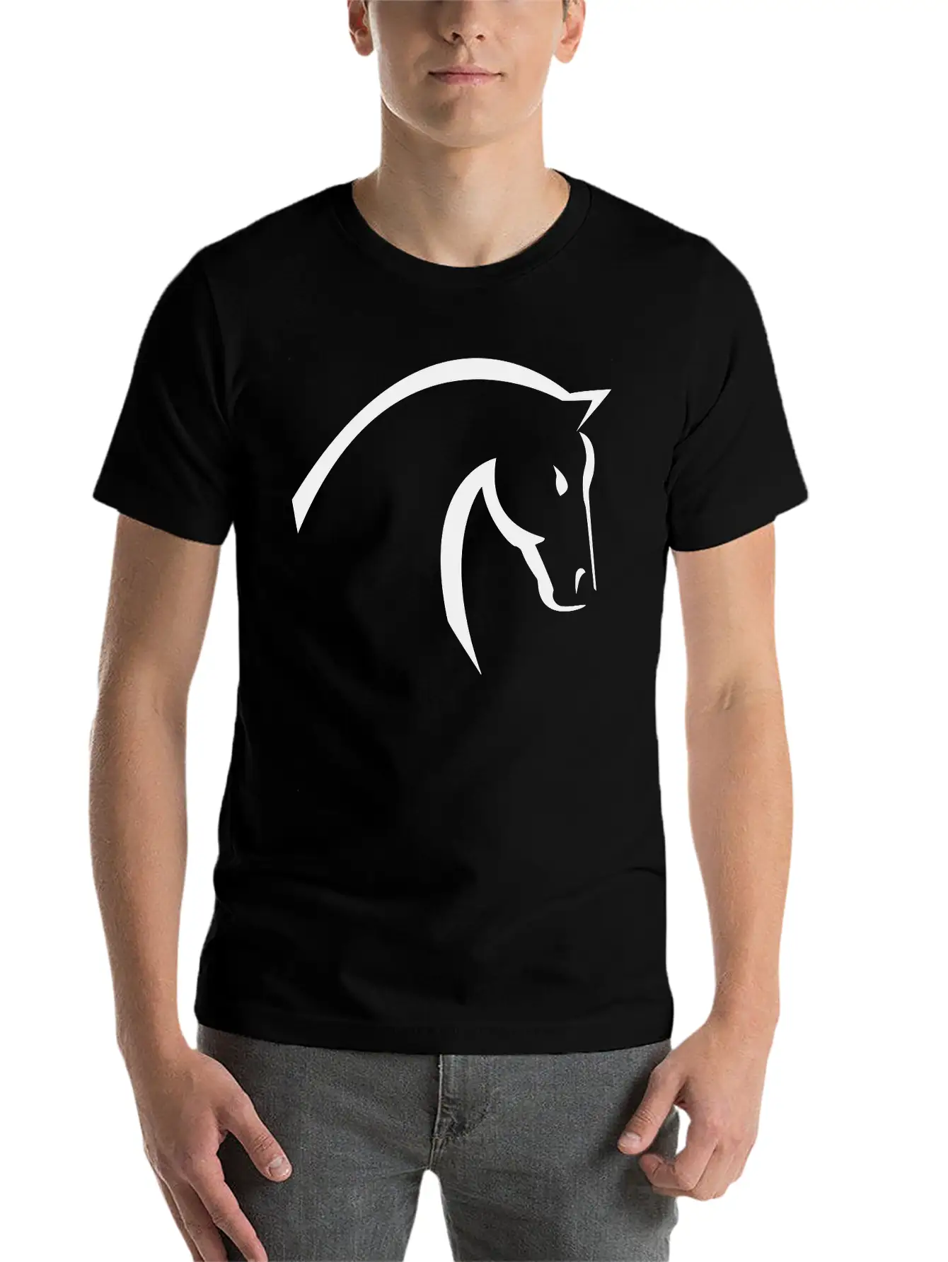Horse Unisex Casual T-Shirt – Clean Design For Daily Comfort