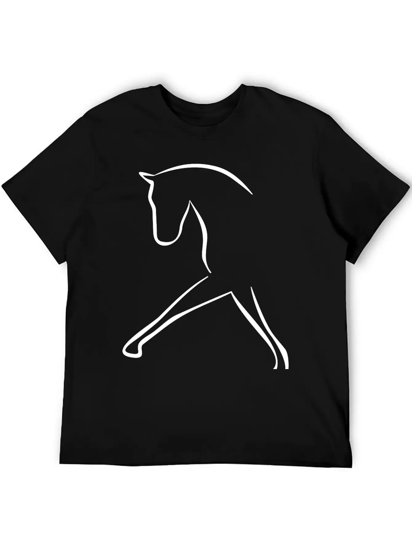 Horse Unisex Short Sleeve Soft Cotton T-Shirt – Casual Everyday Wear