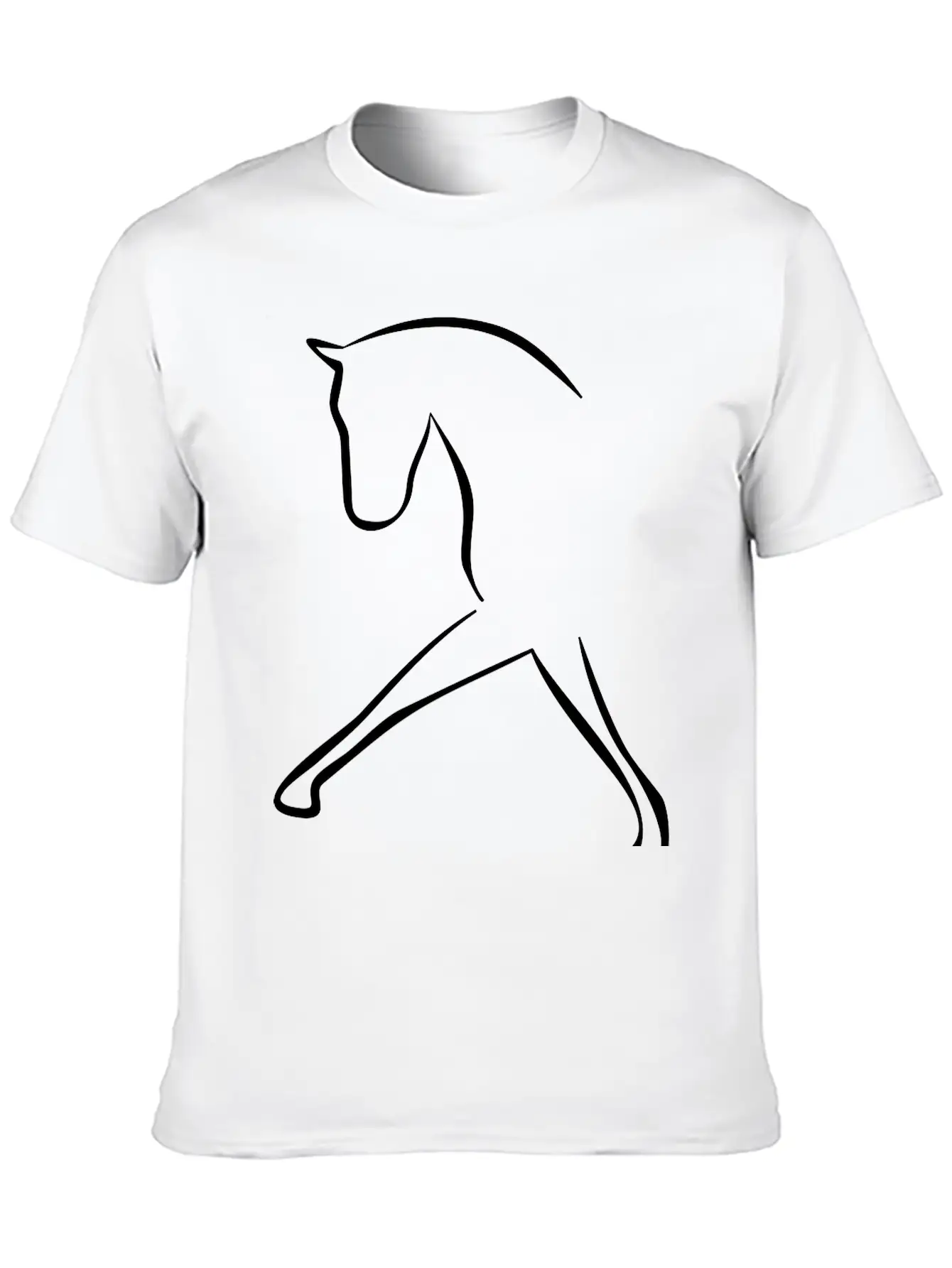 Horse Unisex Short Sleeve Soft Cotton T-Shirt – Casual Everyday Wear