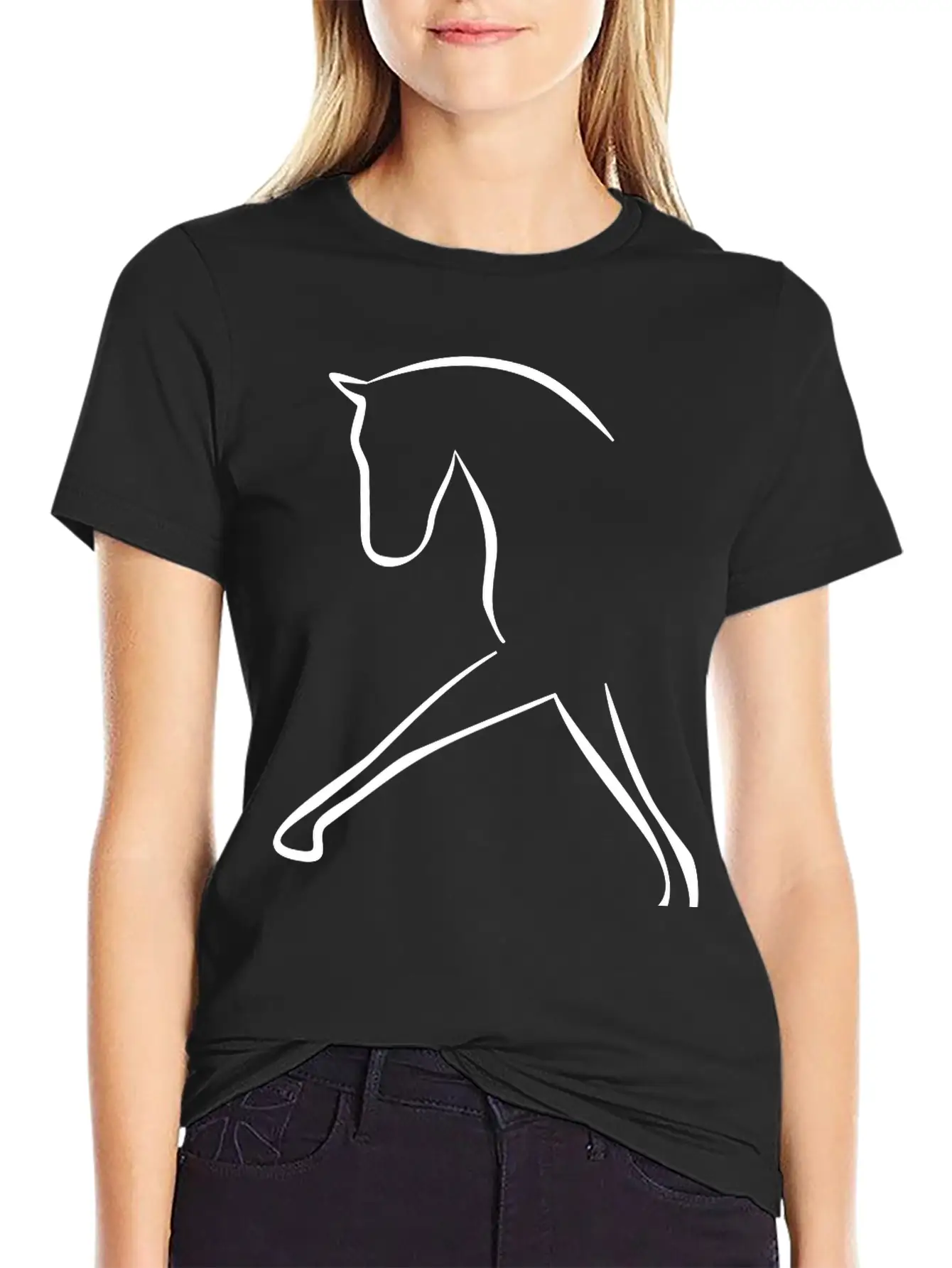 Horse Unisex Short Sleeve Soft Cotton T-Shirt – Casual Everyday Wear