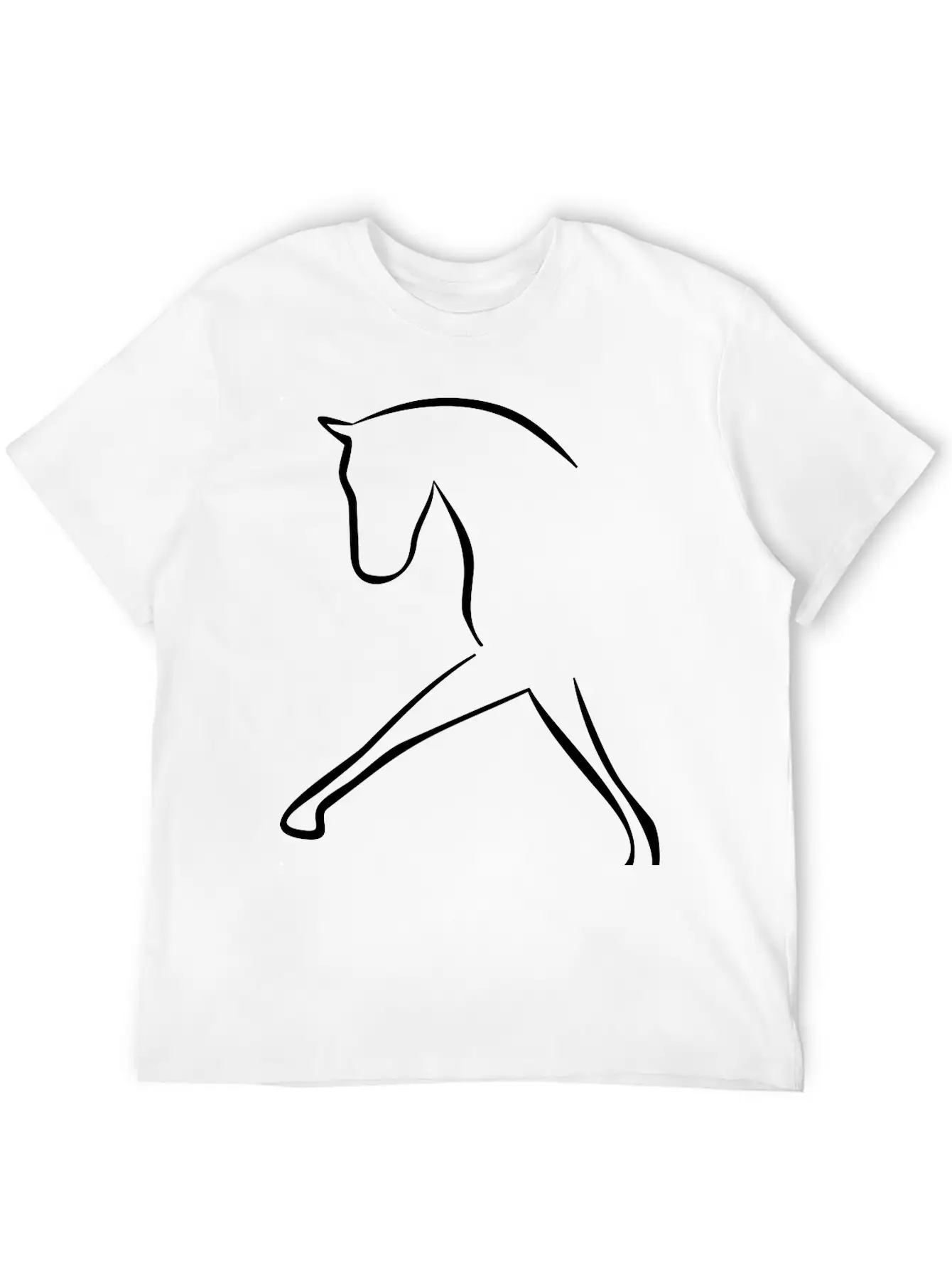 Horse Unisex Short Sleeve Soft Cotton T-Shirt – Casual Everyday Wear