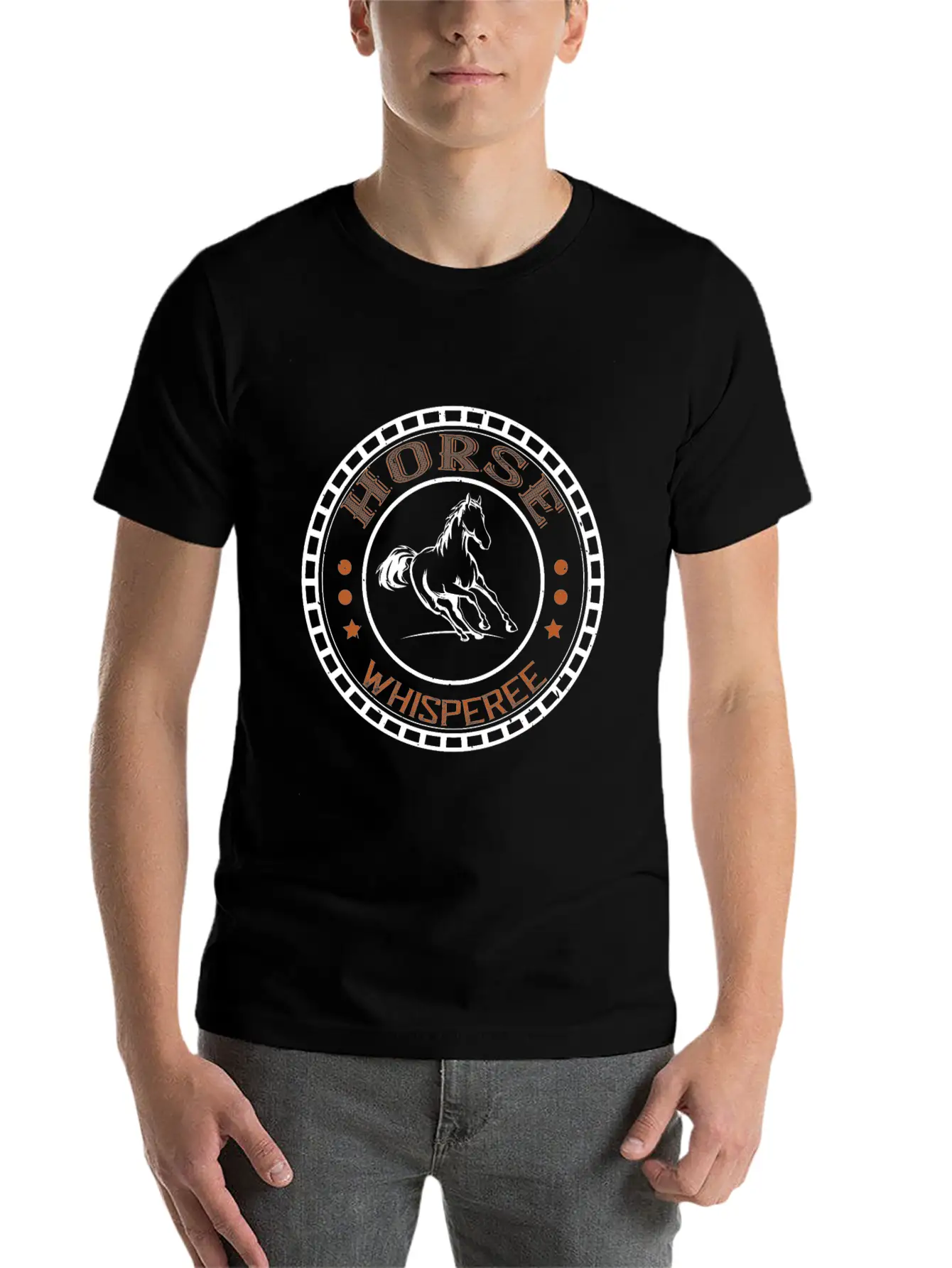 Horse Whisperer Unisex Short Sleeve Soft Cotton T-Shirt – Casual Everyday Wear