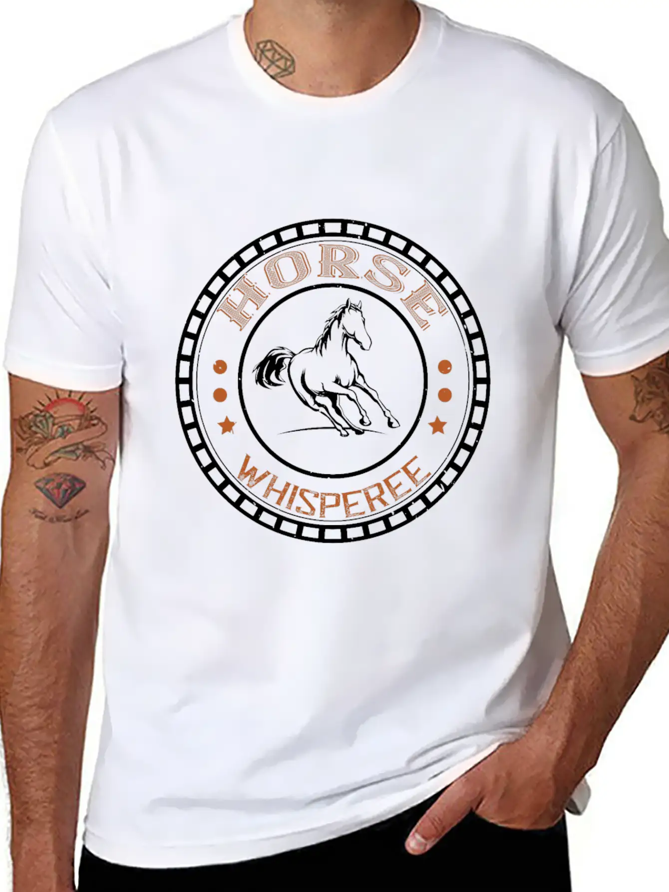 Horse Whisperer Unisex Short Sleeve Soft Cotton T-Shirt – Casual Everyday Wear