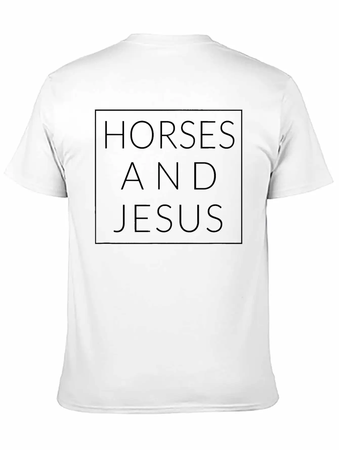 Horses And Jesus Fun Christian Horse Minimal Pony Unisex Casual T-Shirt – Clean Design For Daily Comfort