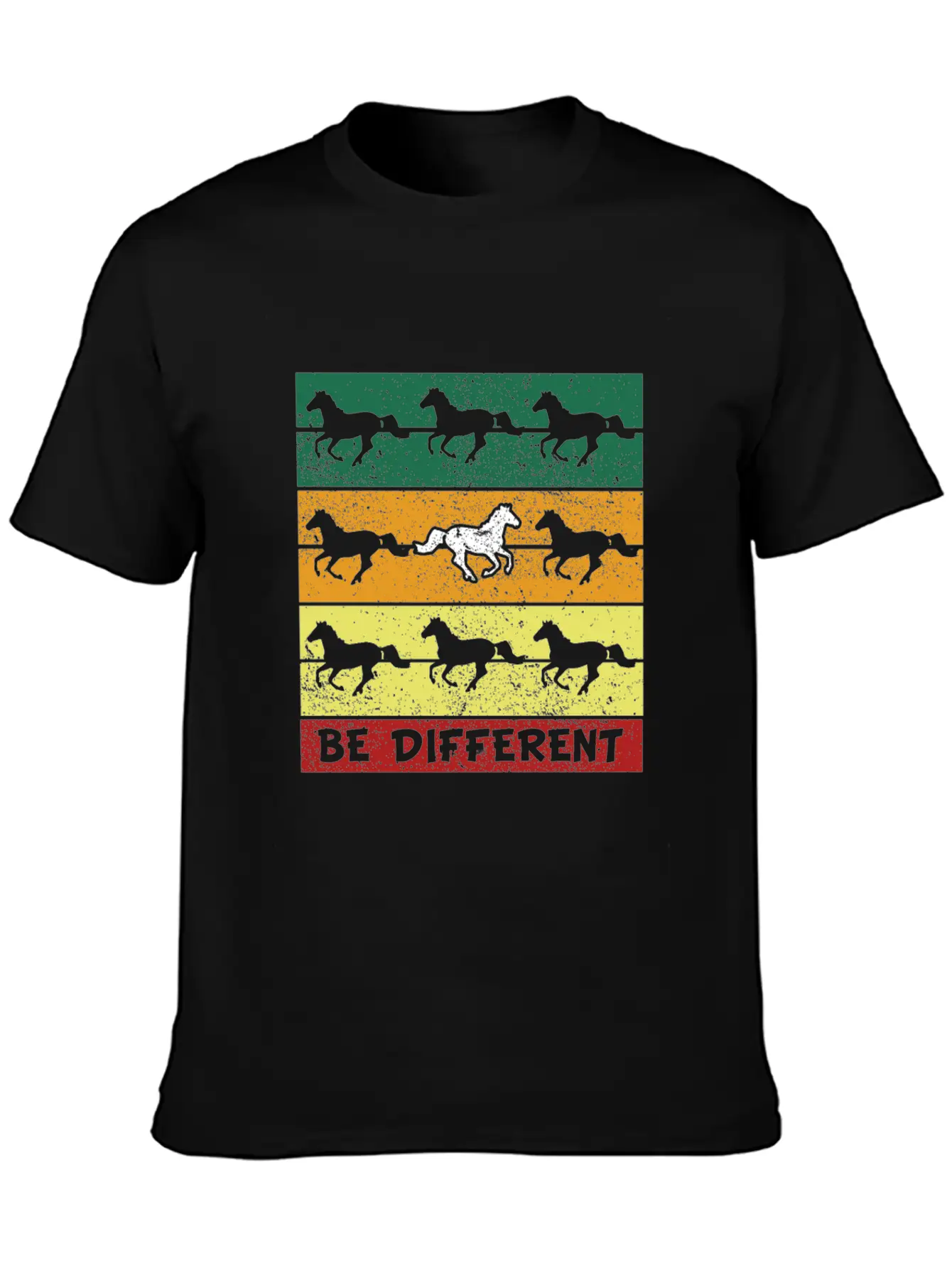 Horses Timeless Short Sleeve Tee – Comfy And Minimalist Design