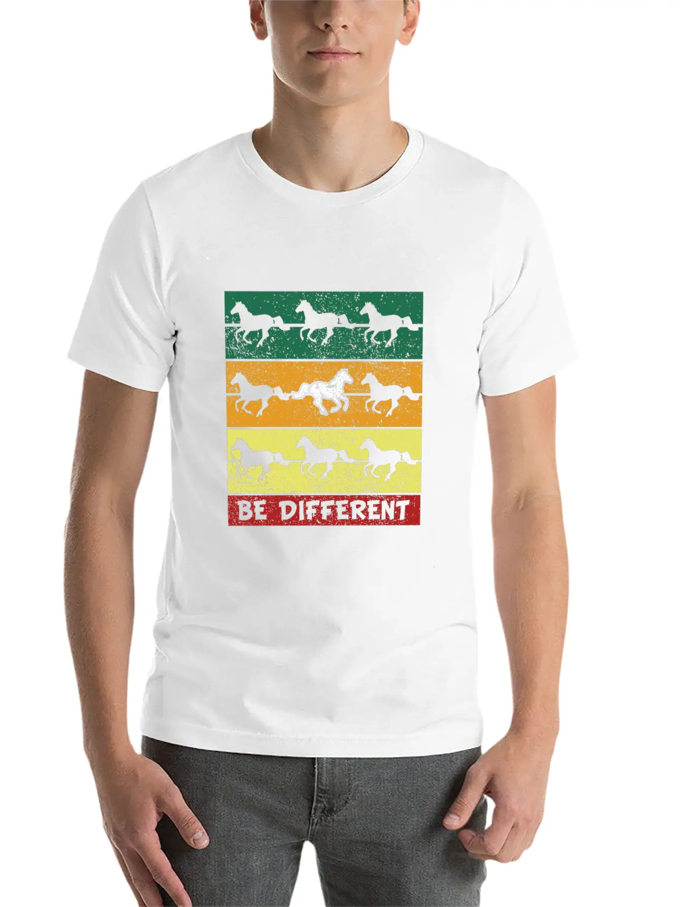 Horses Timeless Short Sleeve Tee – Comfy And Minimalist Design