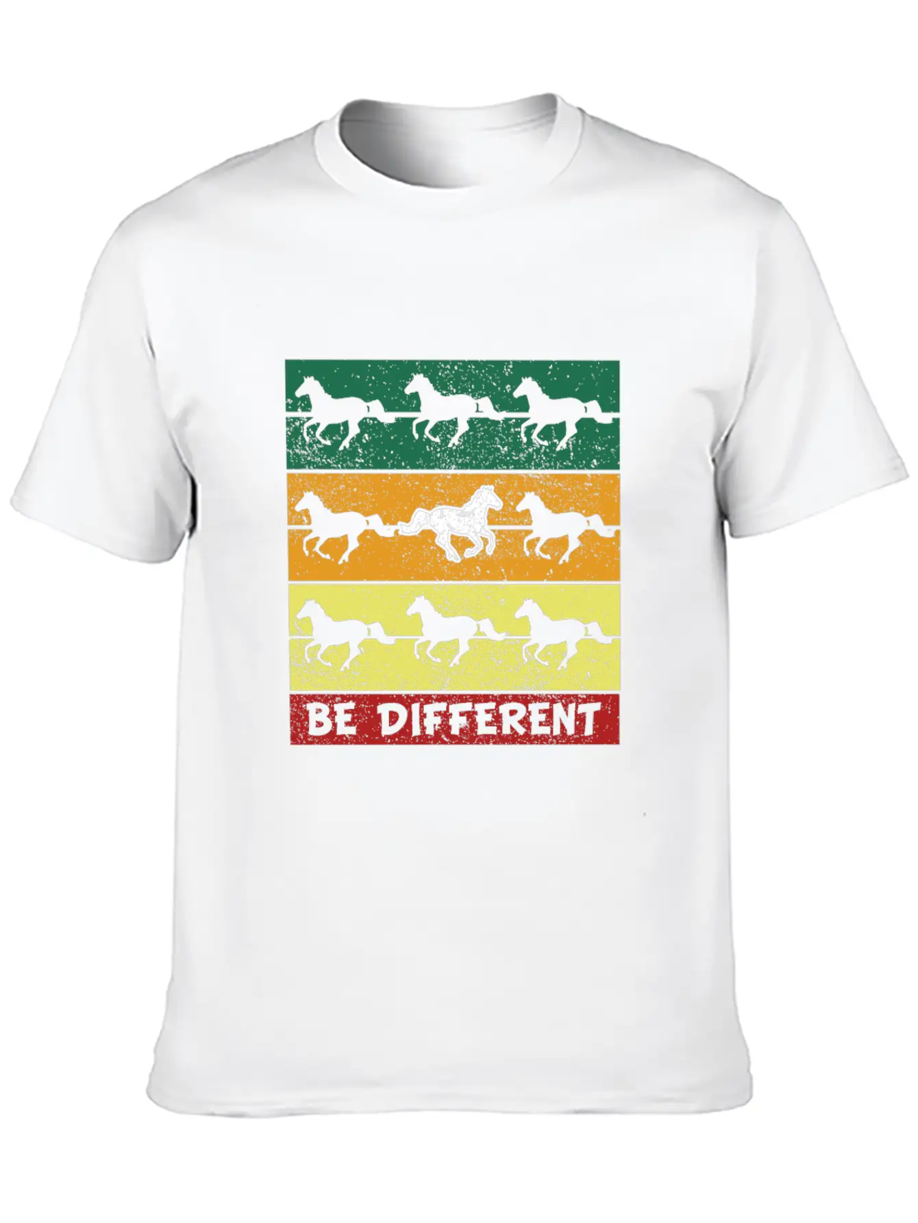 Horses Timeless Short Sleeve Tee – Comfy And Minimalist Design