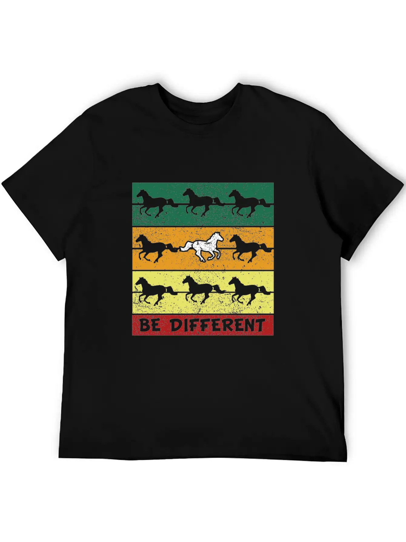 Horses Timeless Short Sleeve Tee – Comfy And Minimalist Design