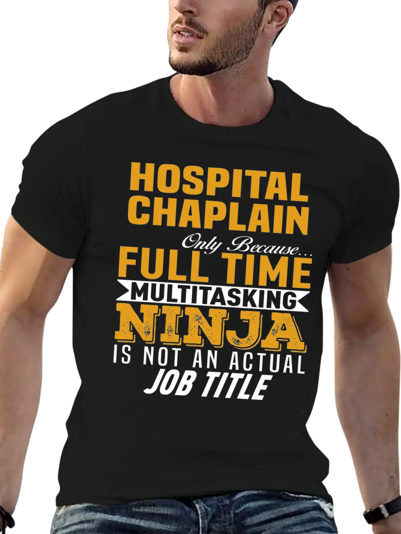 Hospital Chaplain Unisex Short Sleeve Soft Cotton T-Shirt – Casual Everyday Wear