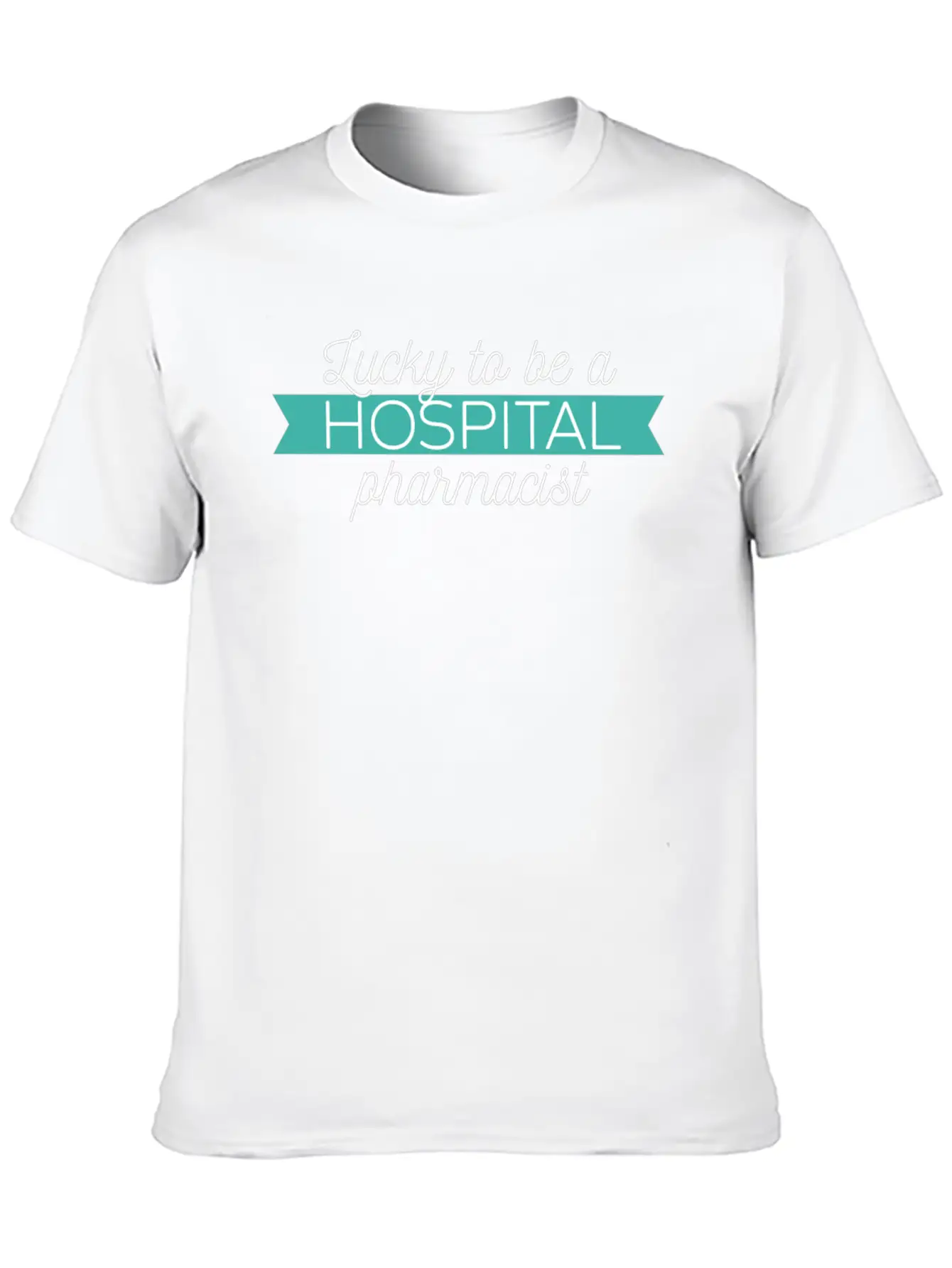 Hospital Pharmacist - Lucky To Be A Hospital Pharm Comfortable Minimalist Graphic Tee – Summer Style Essential