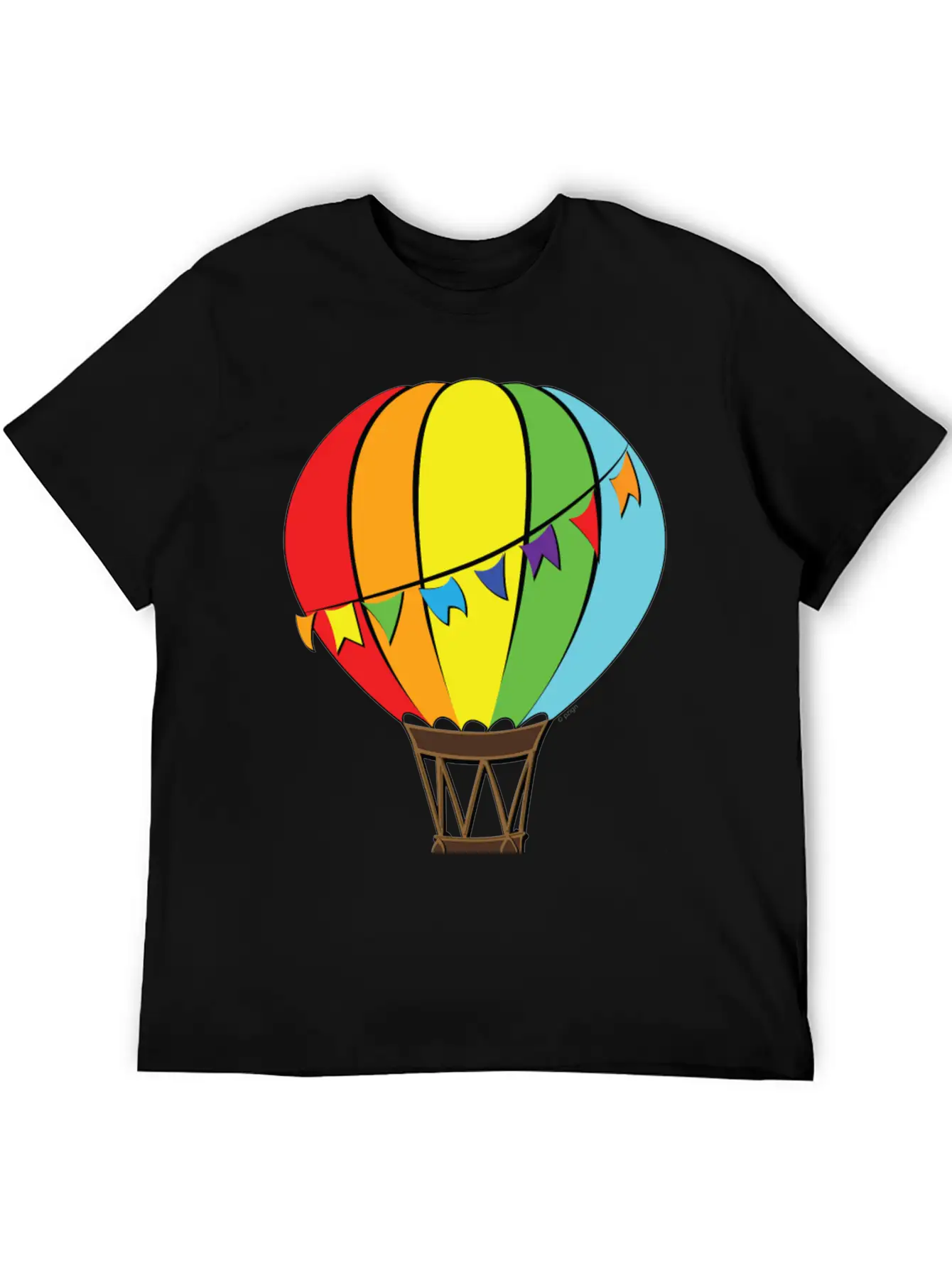Hot Air Baloon Unisex Short Sleeve Soft Cotton T-Shirt – Casual Everyday Wear