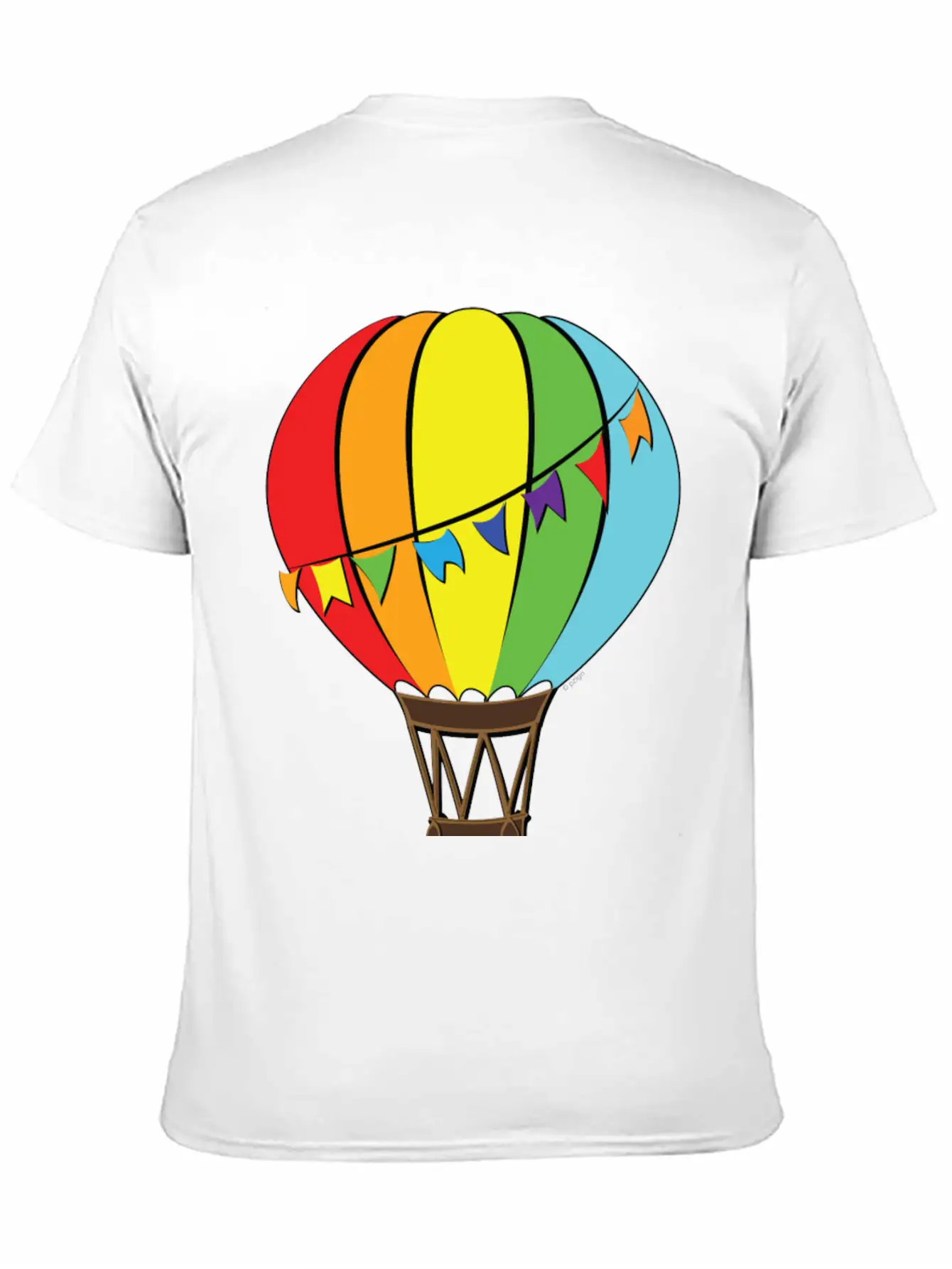 Hot Air Baloon Unisex Short Sleeve Soft Cotton T-Shirt – Casual Everyday Wear