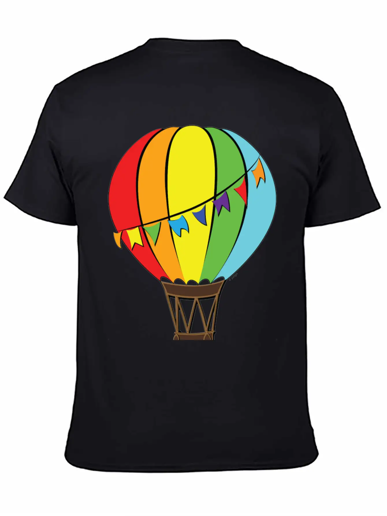 Hot Air Baloon Unisex Short Sleeve Soft Cotton T-Shirt – Casual Everyday Wear