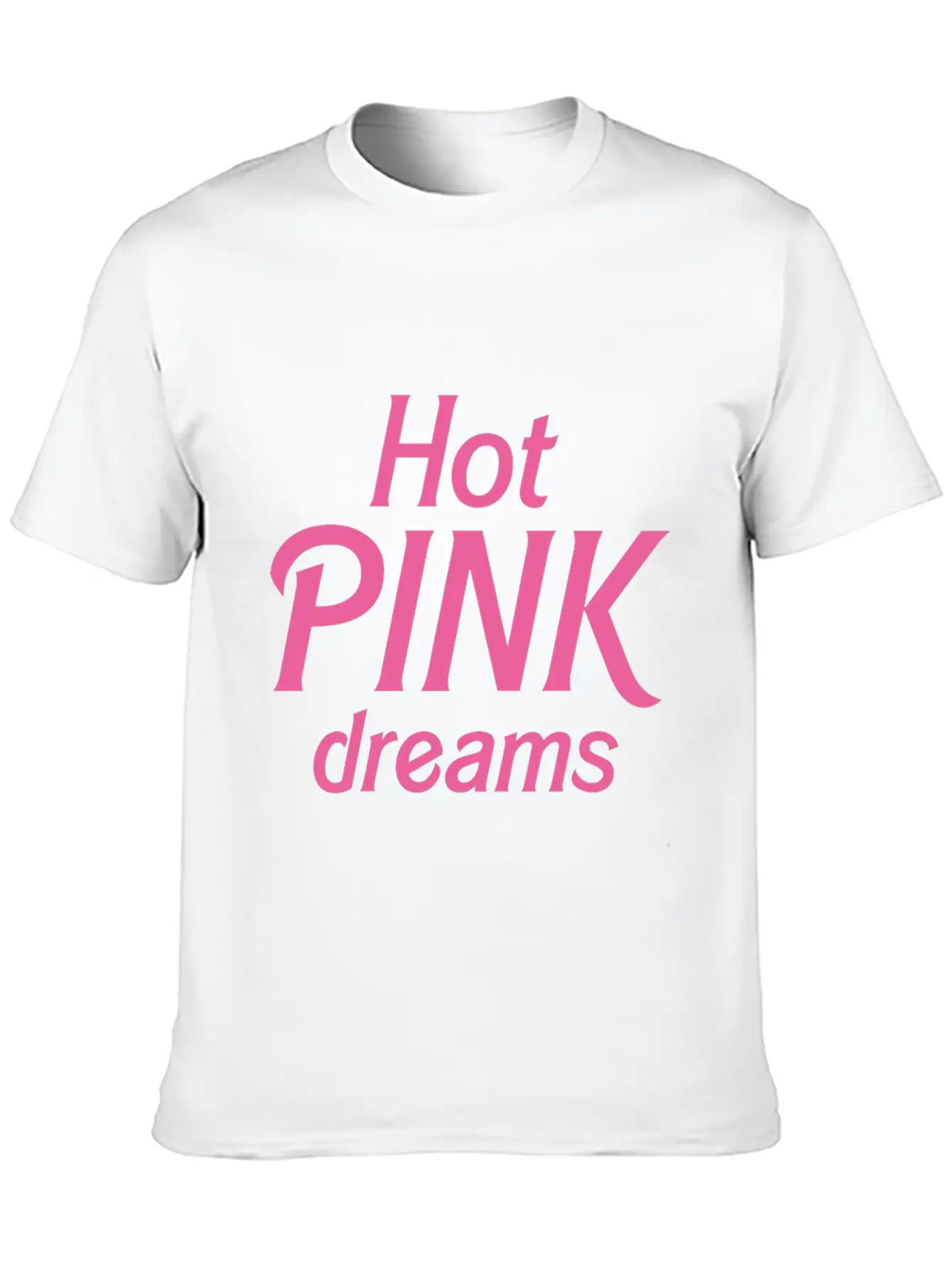 Hot Pink Dreams Comfortable Minimalist Graphic Tee – Summer Style Essential